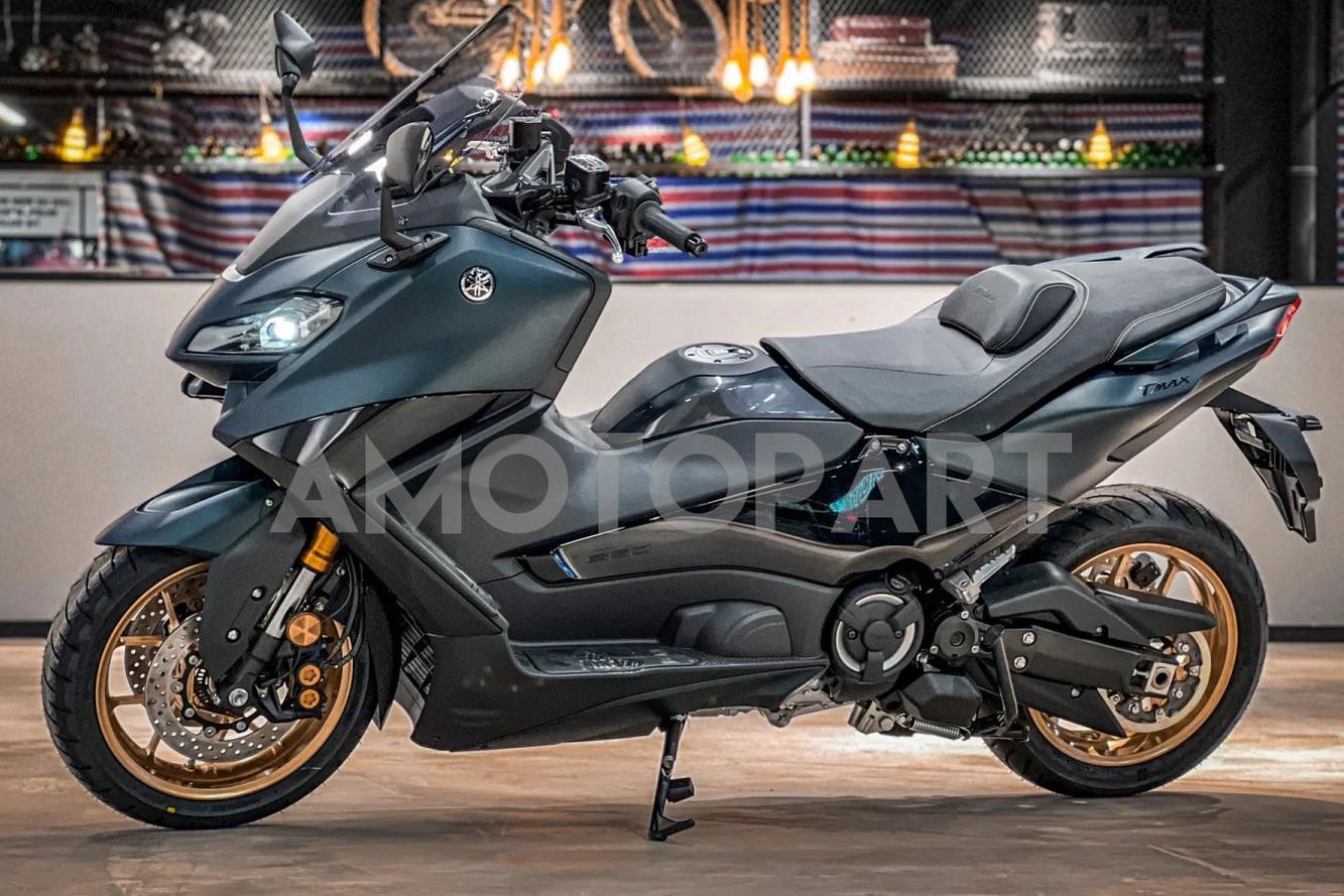 Amotopart 2022-2024 Yamaha TMAX560 Black Dark Green Fairing Kit