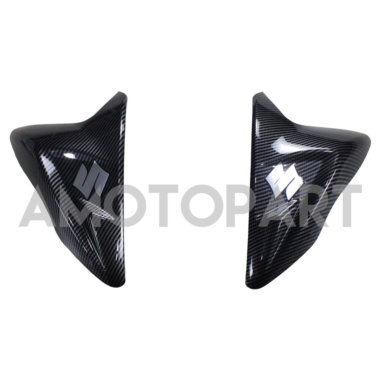 Amotopart 2011-2024 Suzuki GSXR 600/750 Kit de carenado negro de fibra de carbono