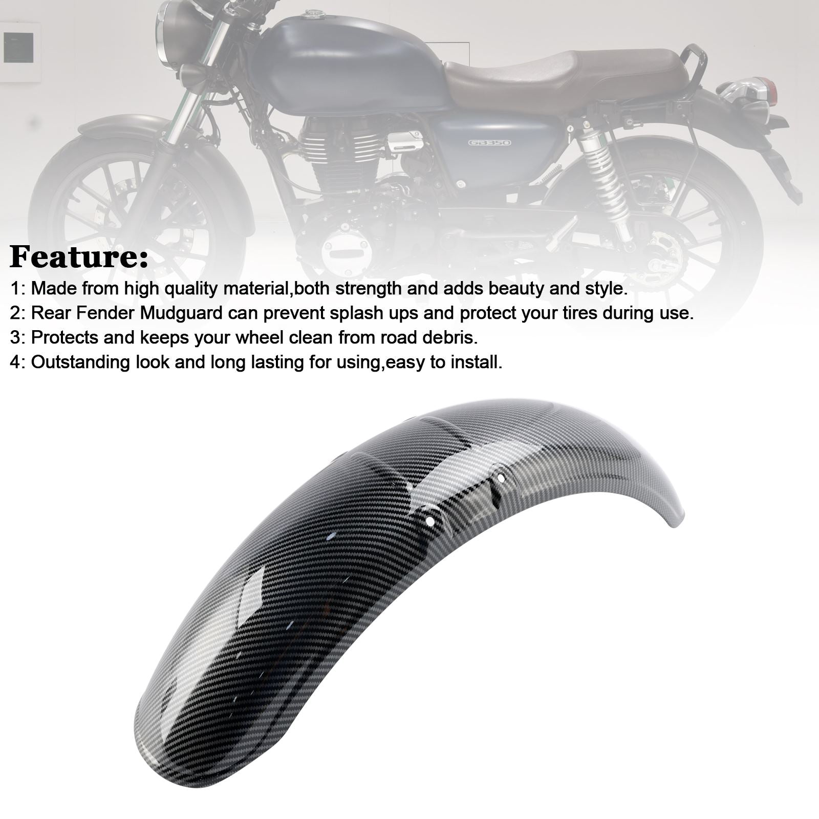 23-24ホンダGB350フロントフェンダーマッドガードフェアリング