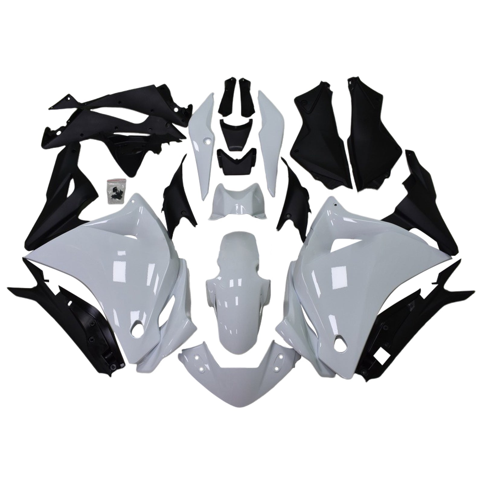 Amotopart 2011-2015 CBR250R Honda Gloss White Fairing Kit