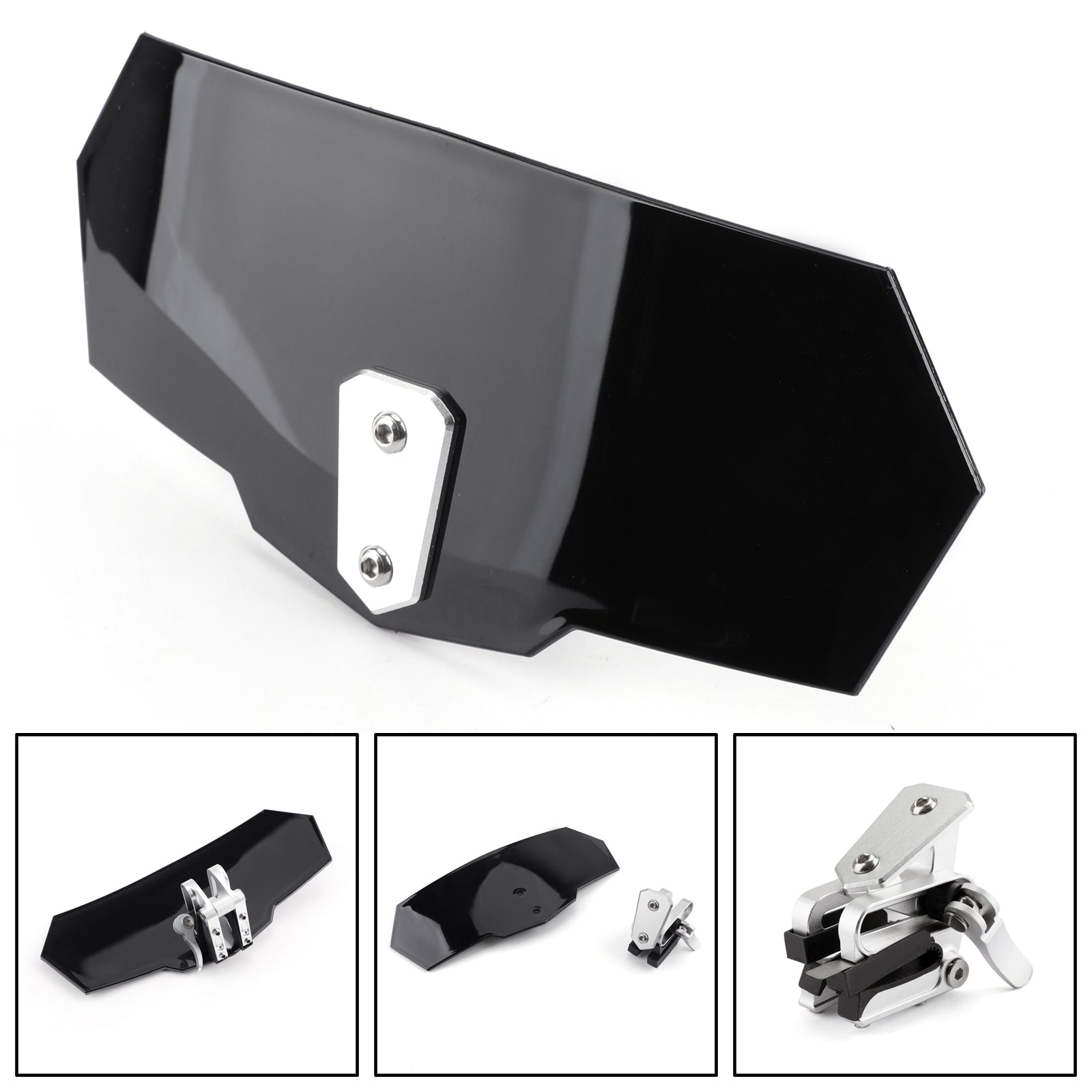 Universal Adjustablendshield Extension Deflector For Honda Yamaha