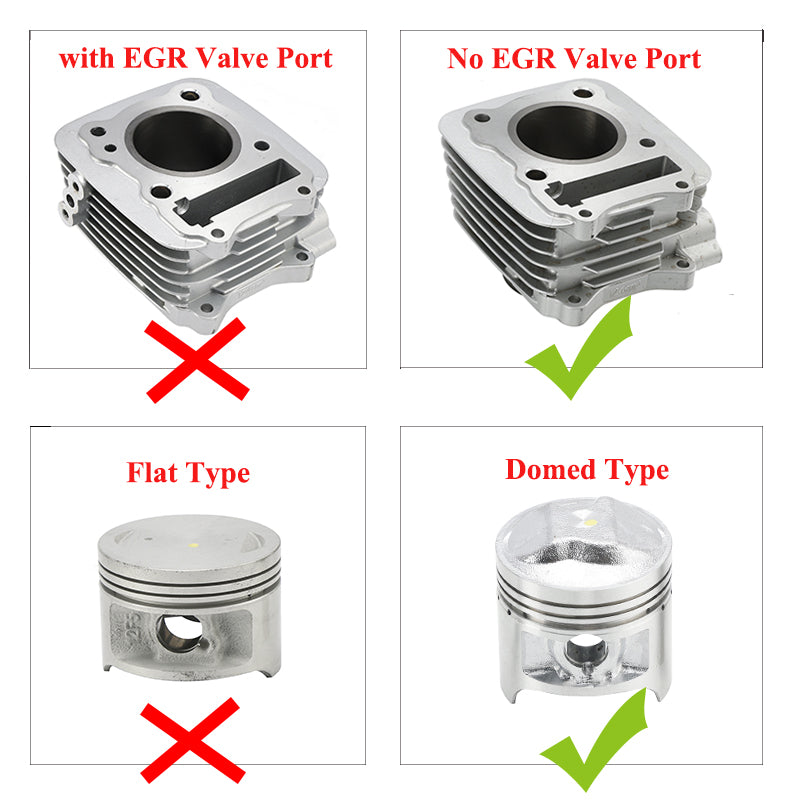 Suzuki Gz125 Gs125 Gn125 En125 57mm Cylinder Domed Type Piston Gaskets Kit