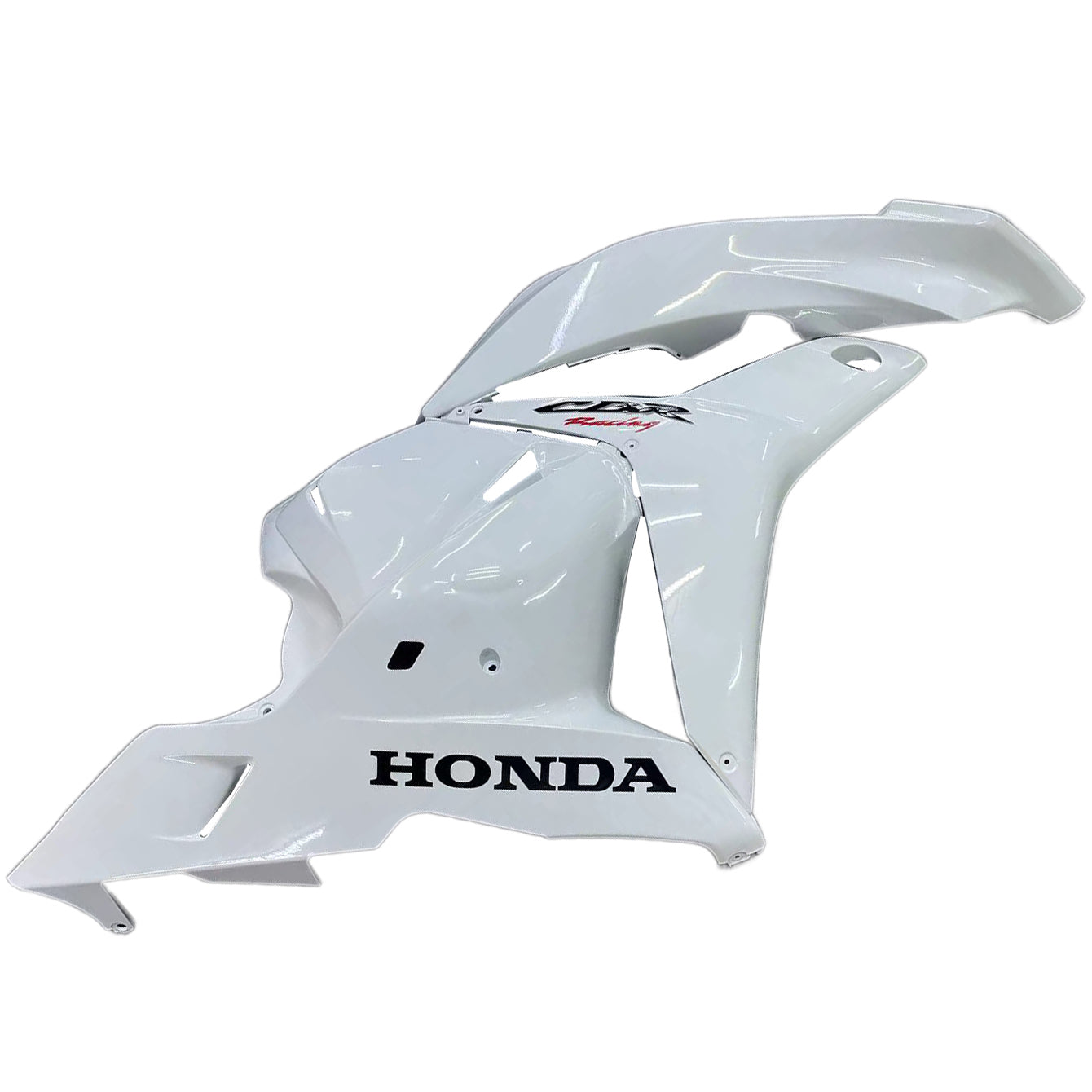 Amotopart 2009-2012 Honda CBR600RR White Black Fairing Kit
