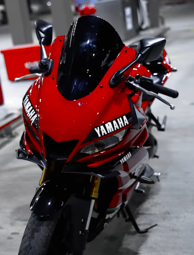 Amotopart 2019-2021 Yamaha YZF-R3 R25 Verkleidungssatz, Schwarz/Blau