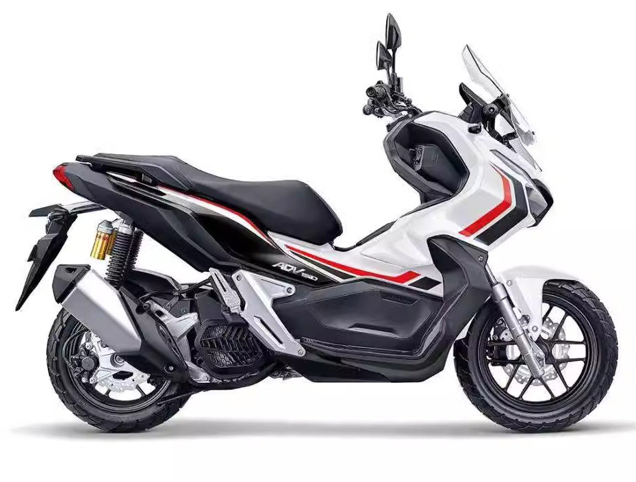 Amotopart 2018-2021 Honda ADV150 Verkleidungssatz, Schwarz/Weiß/Rot