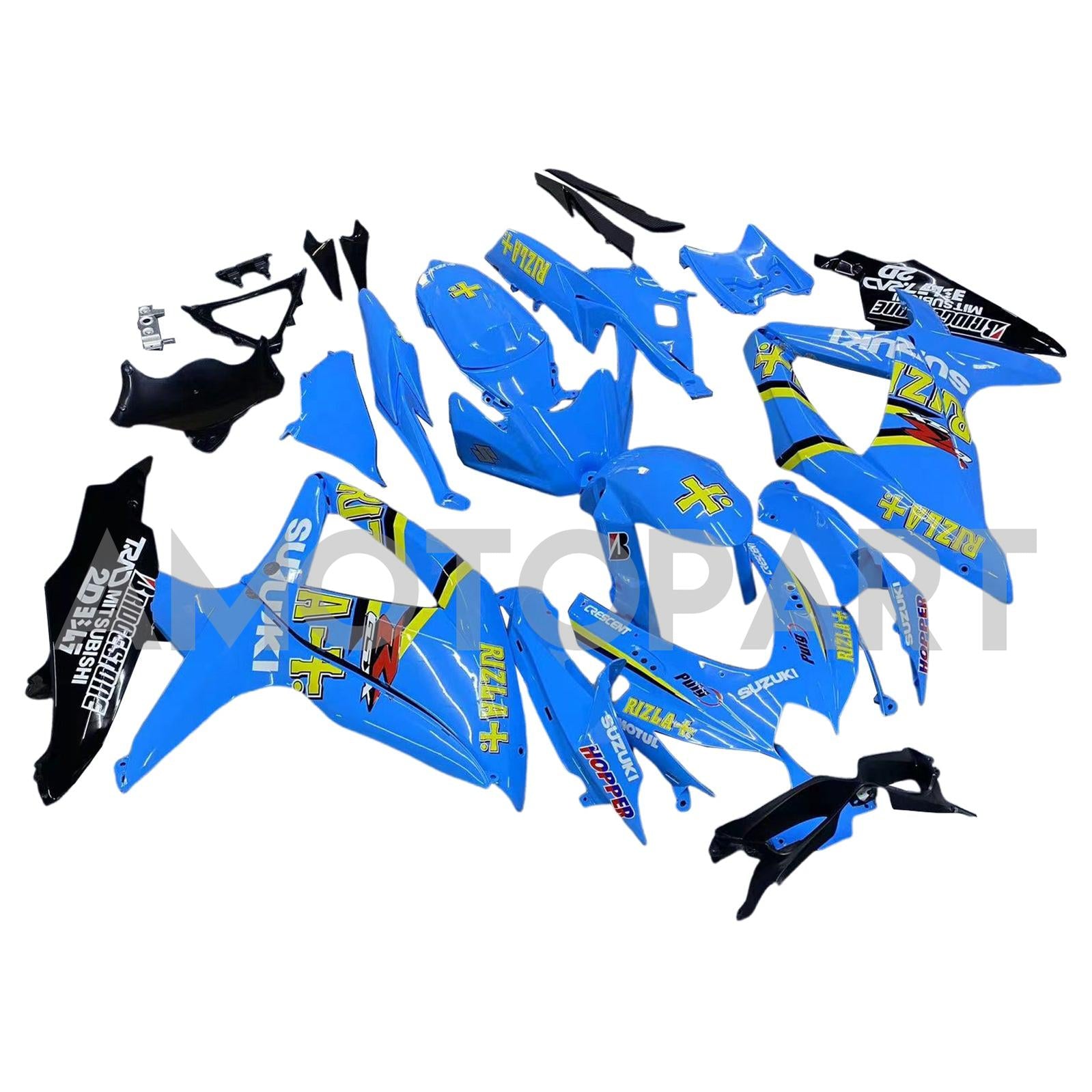 Amotopart 2008-2009 Suzuki GSXR 600/750 Blue Fairing Kit