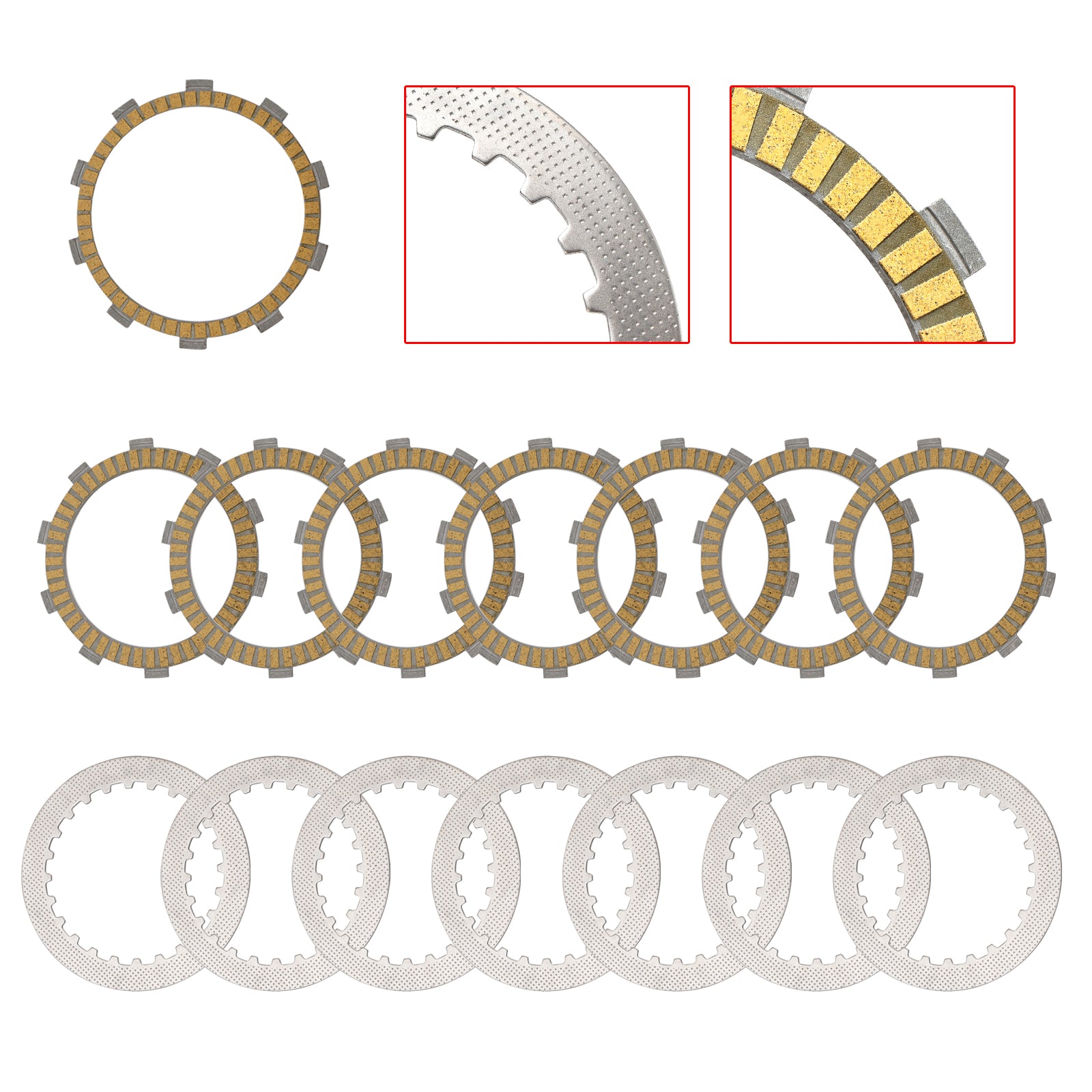 Clutch Friction Plate Kit Set fit for 90232011000 / 90232111000 RC390 2014-2015