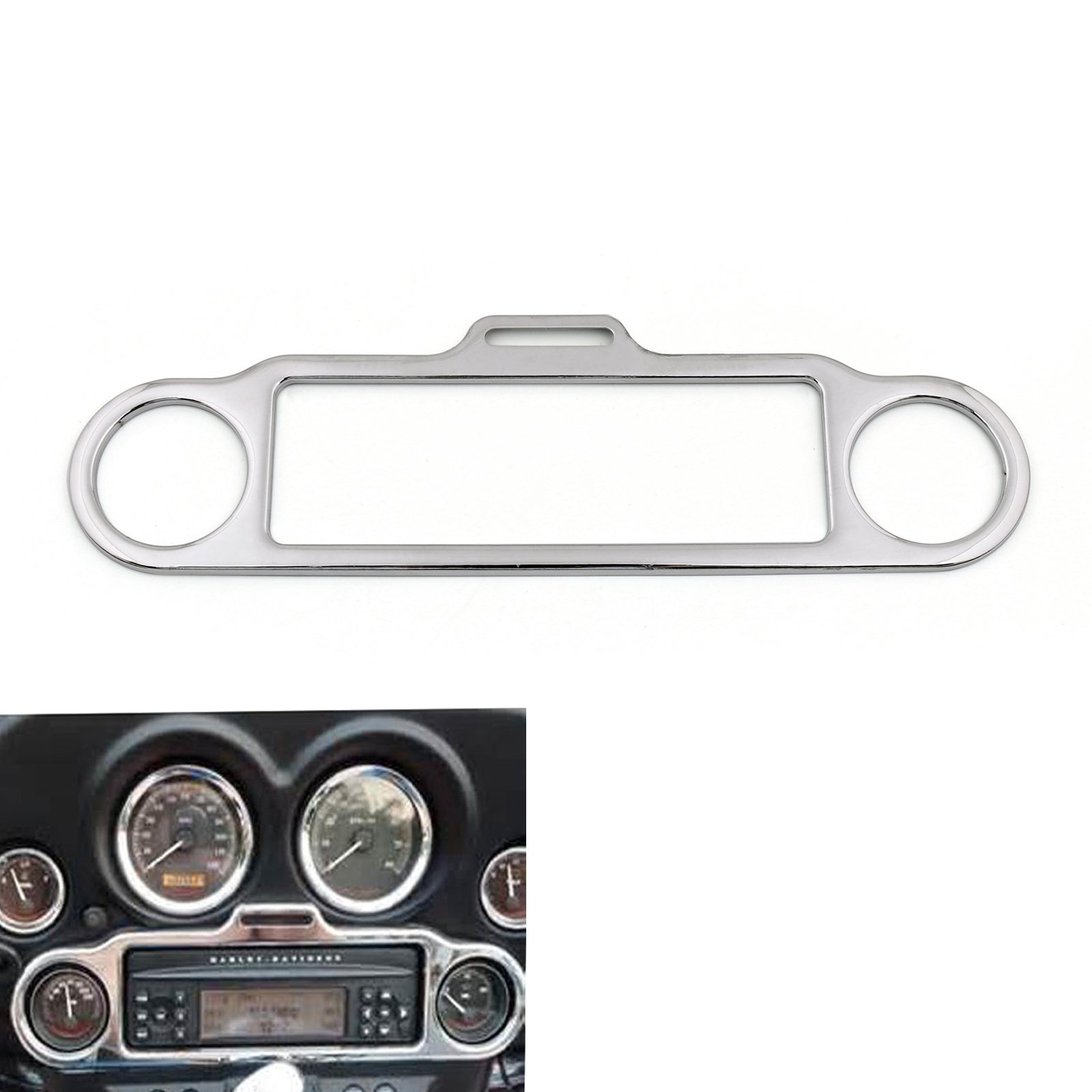 Electra Glide Touring FLHX FLHT Stereo Accent Trim Ring Cover Chrome