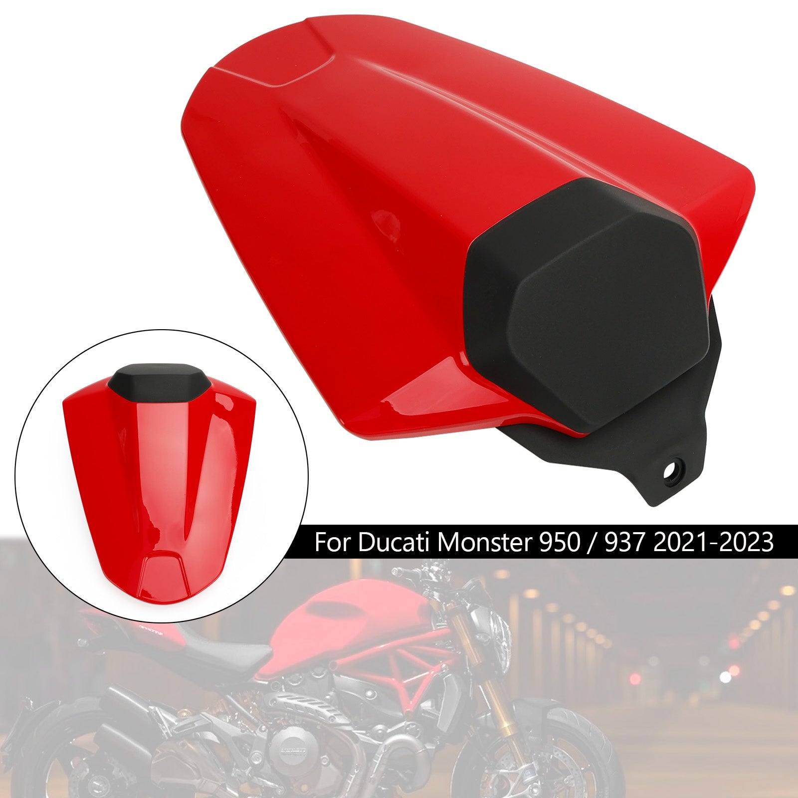 2021-2023 Ducati Monster 950 937 Couverture de siège arrière Capot de carénage