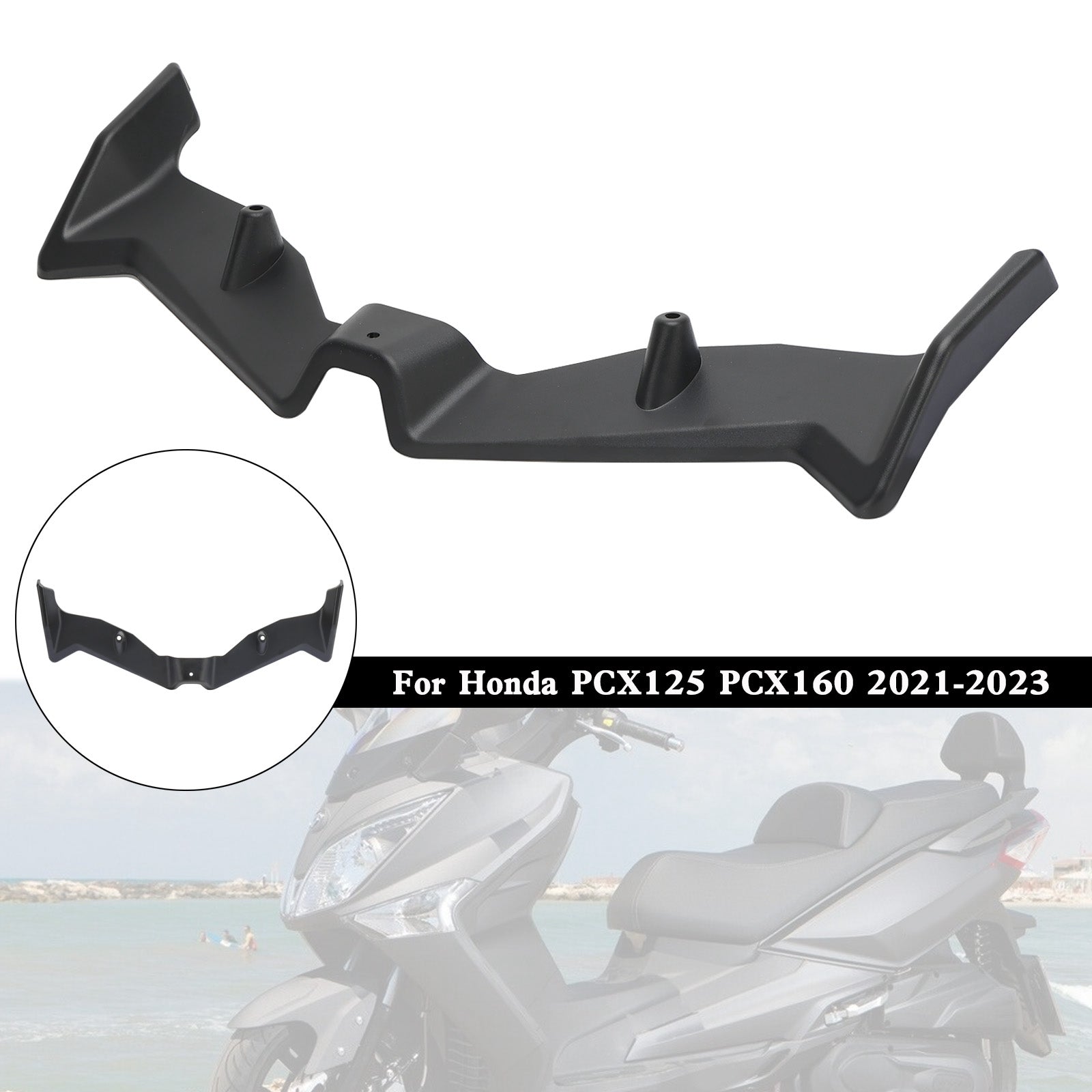 21-23 Honda Pcx125 Pcx160 Front Fairing Aerodynamic Winglet Cover Durable