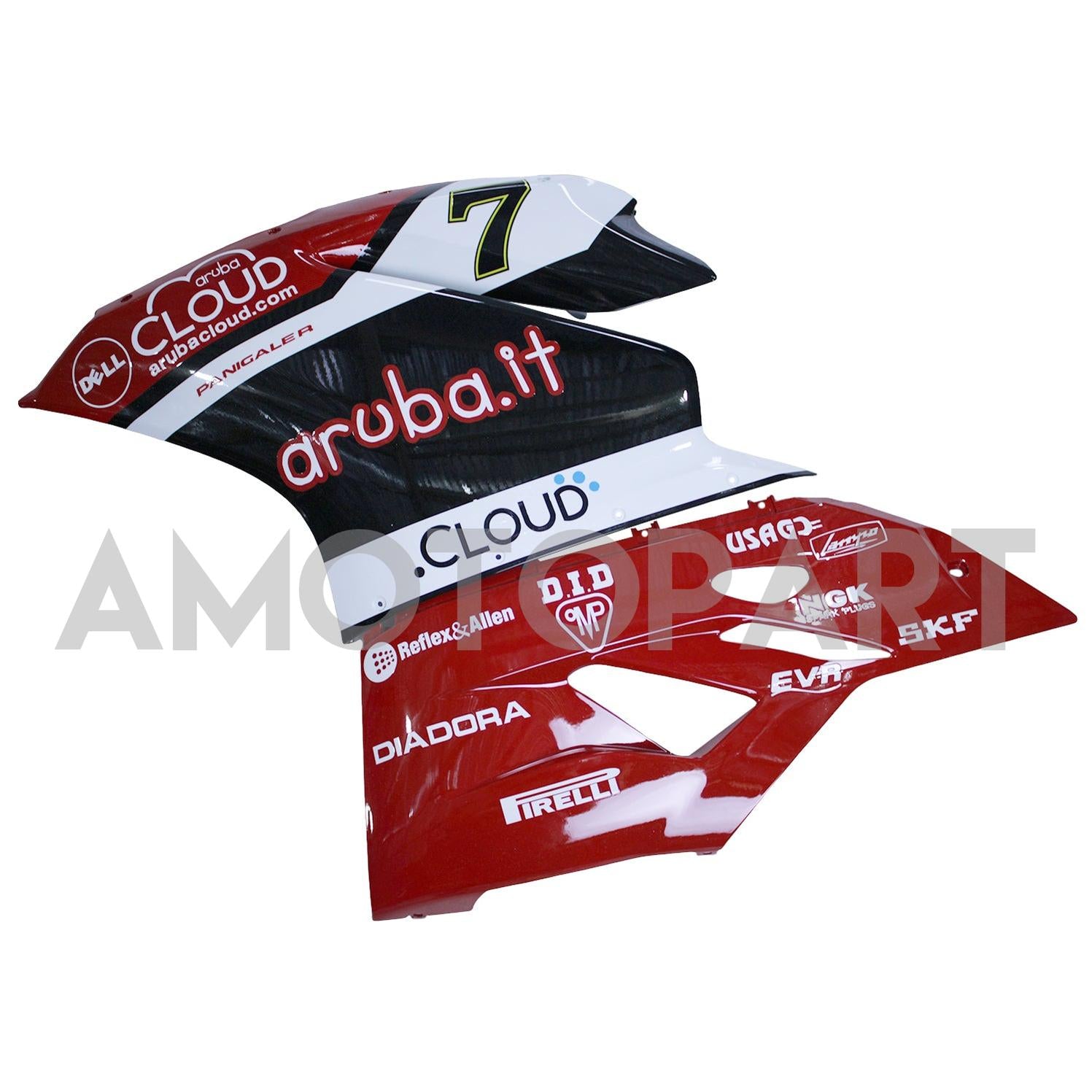 Amotopart 2015-2020 Ducati 959 White Red Black Fairing Kit