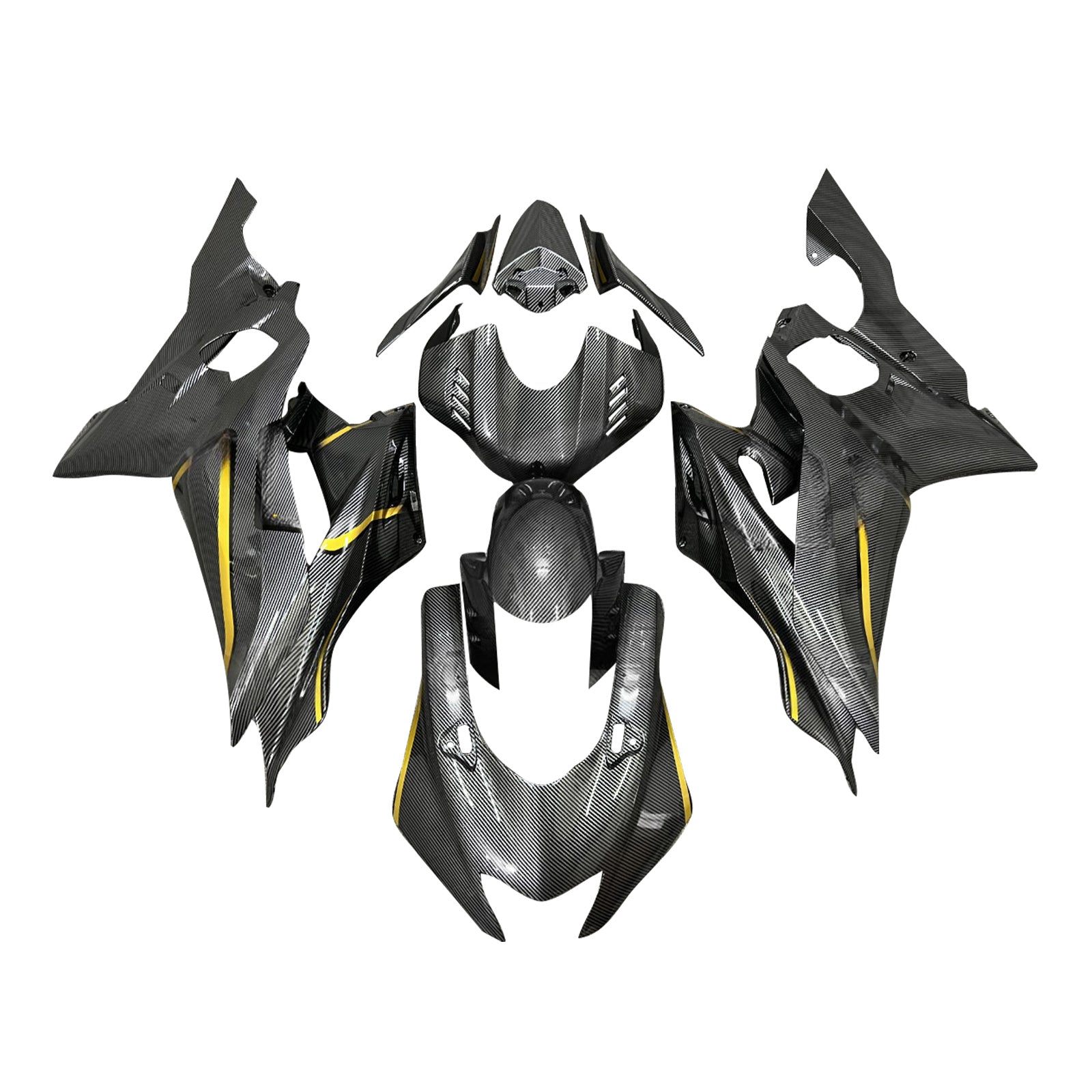 Amotopart 2017-2023 Yamaha YZF-R6 Carbon Fiber Fairing Kit
