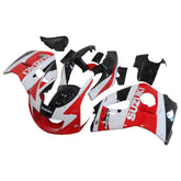 Amotopart GSXR600 1996-2000 GSXR750 1996-1999 Suzuki Kit de carenado rojo y blanco