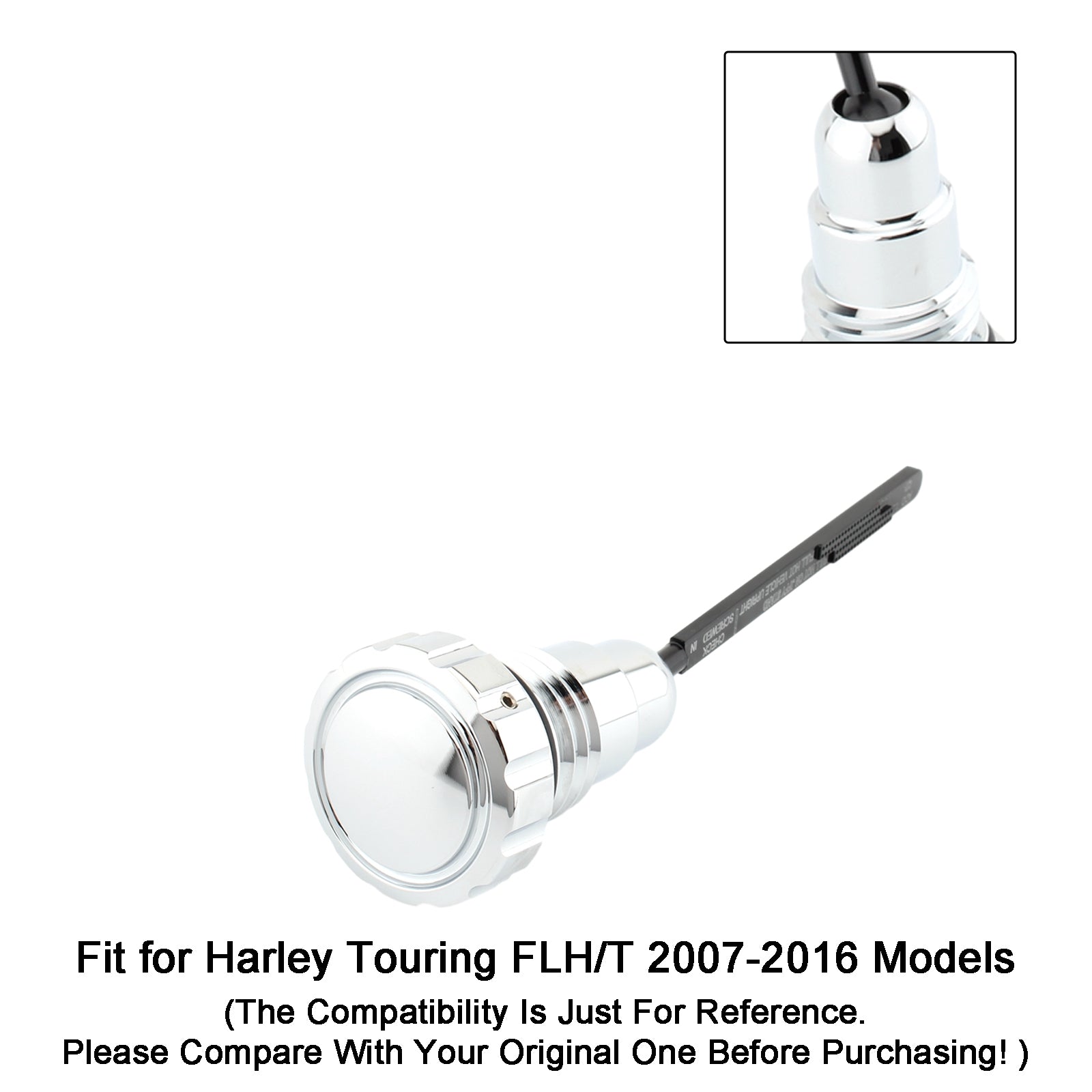 07-16 Harley Touring FLH/T Models Oil Dipstick Tank Cap Plug