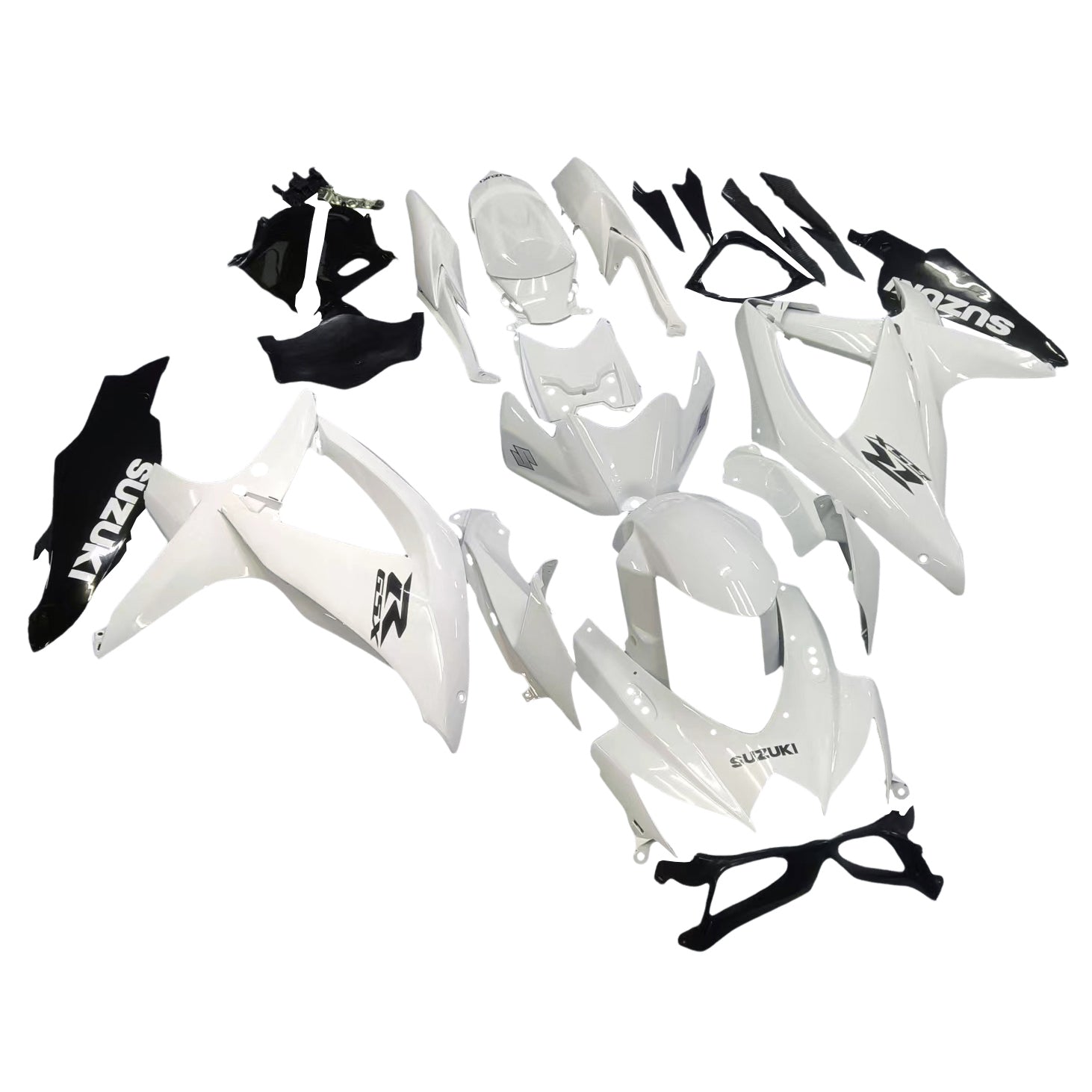 Amotopart 2008-2009 Suzuki GSXR 600/750 White Fairing Kit