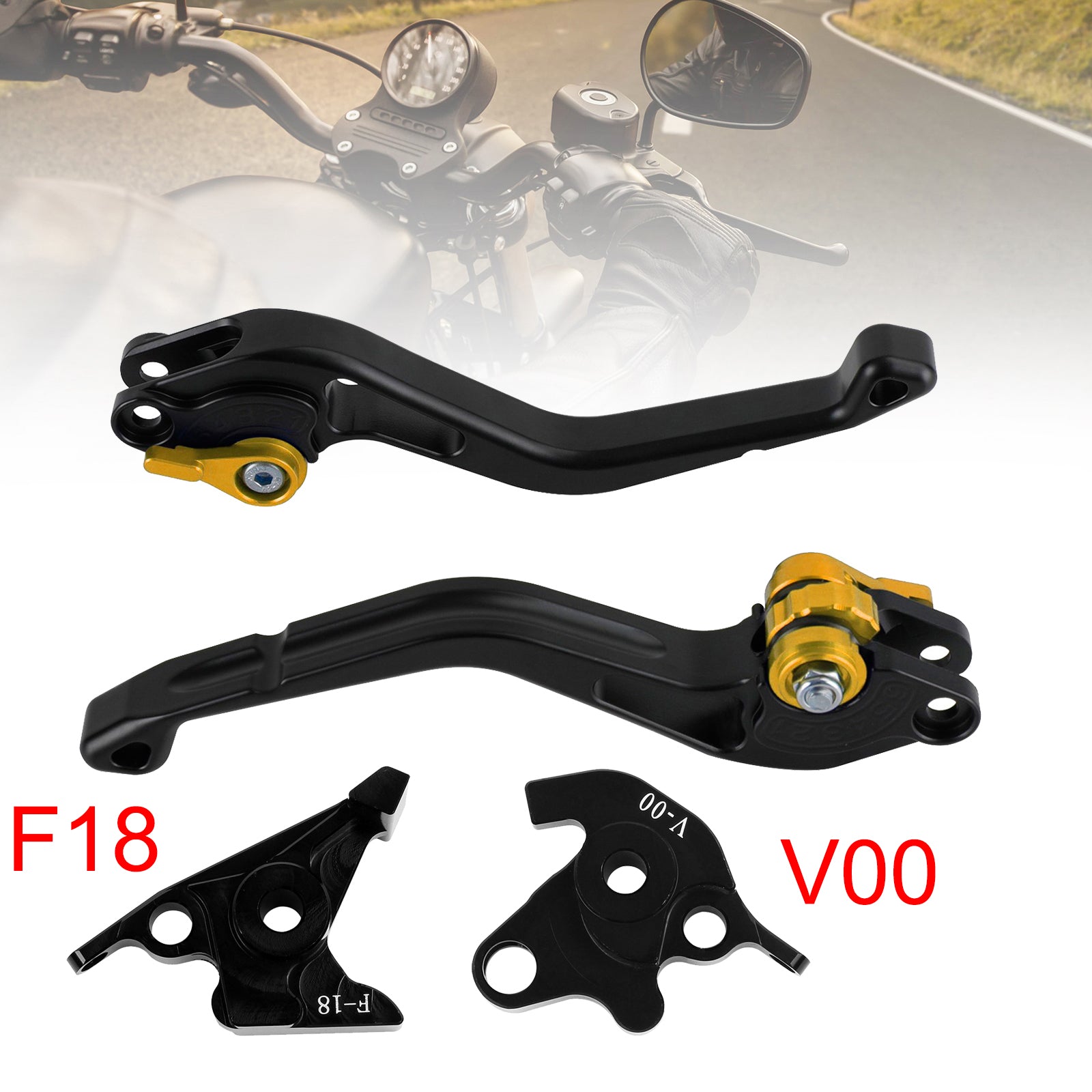 Honda VFR750 VFR800/F VTR1000F Gold NEU Kurzkupplungs-Bremshebel