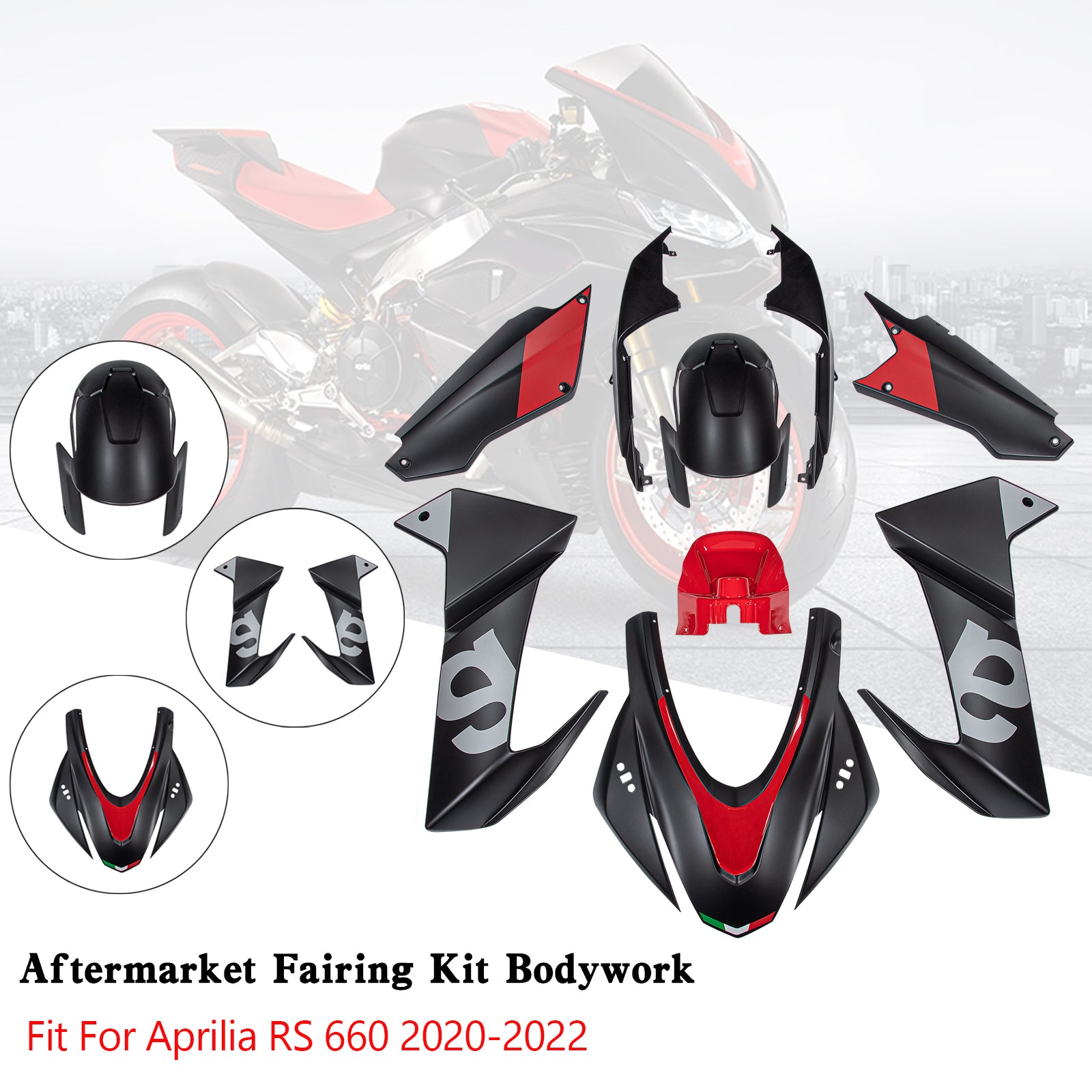 Amotopart (2020-2024) Aprilia RS 660 Fairing Kit Collection