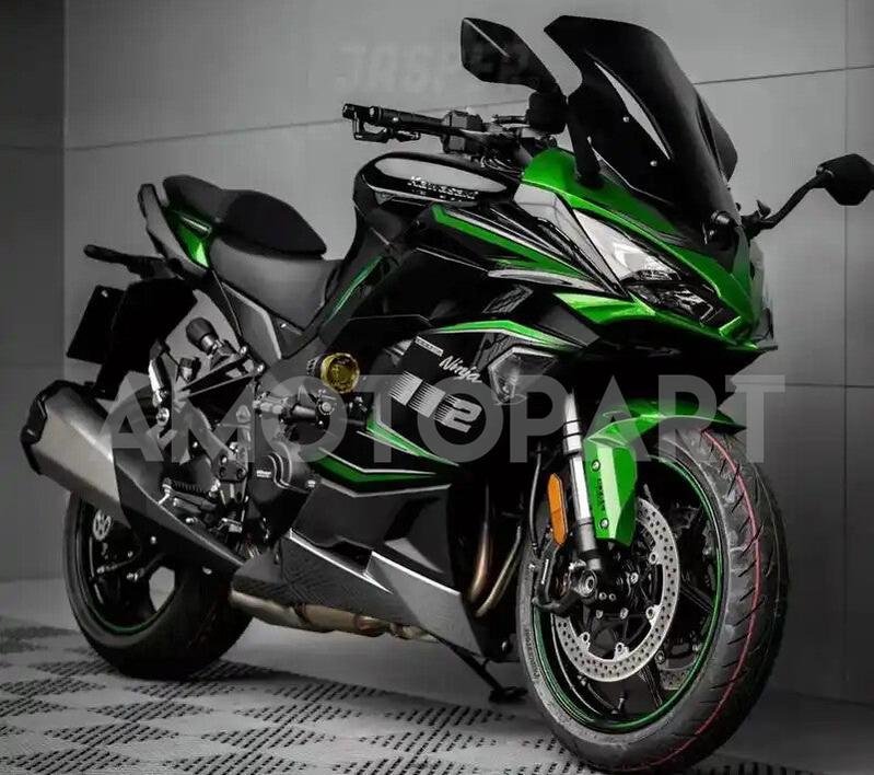 Amotopart 2020-2025 Kawasaki Z1000SX Ninja 1000SX/1100SX Black Green Grey Fairing Kit