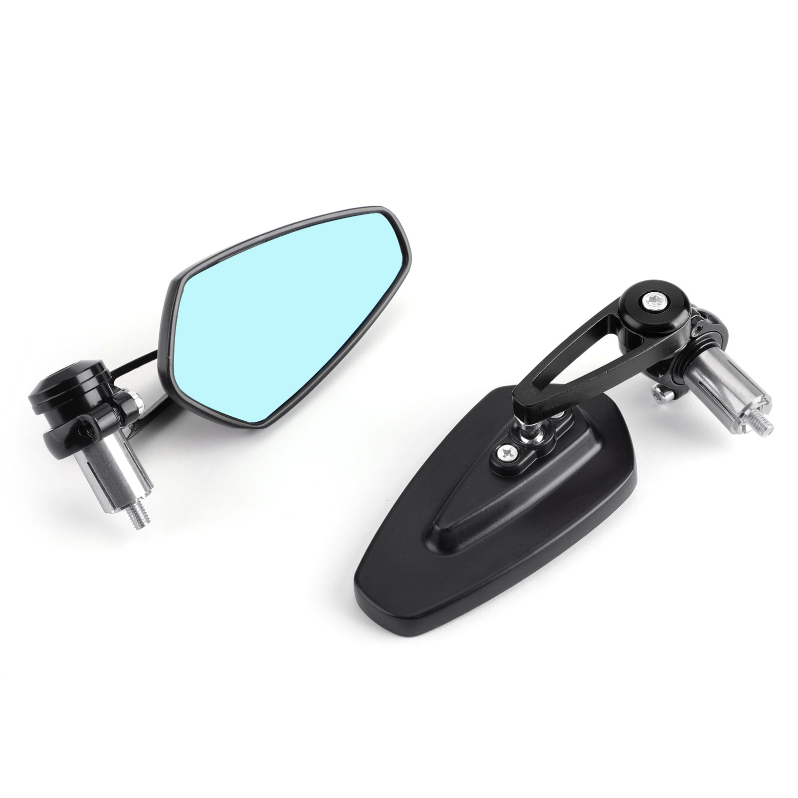 1 Pair 22mm 7/8" Motorcycle Rear View Handle Bar End Side Rearview Mirrors