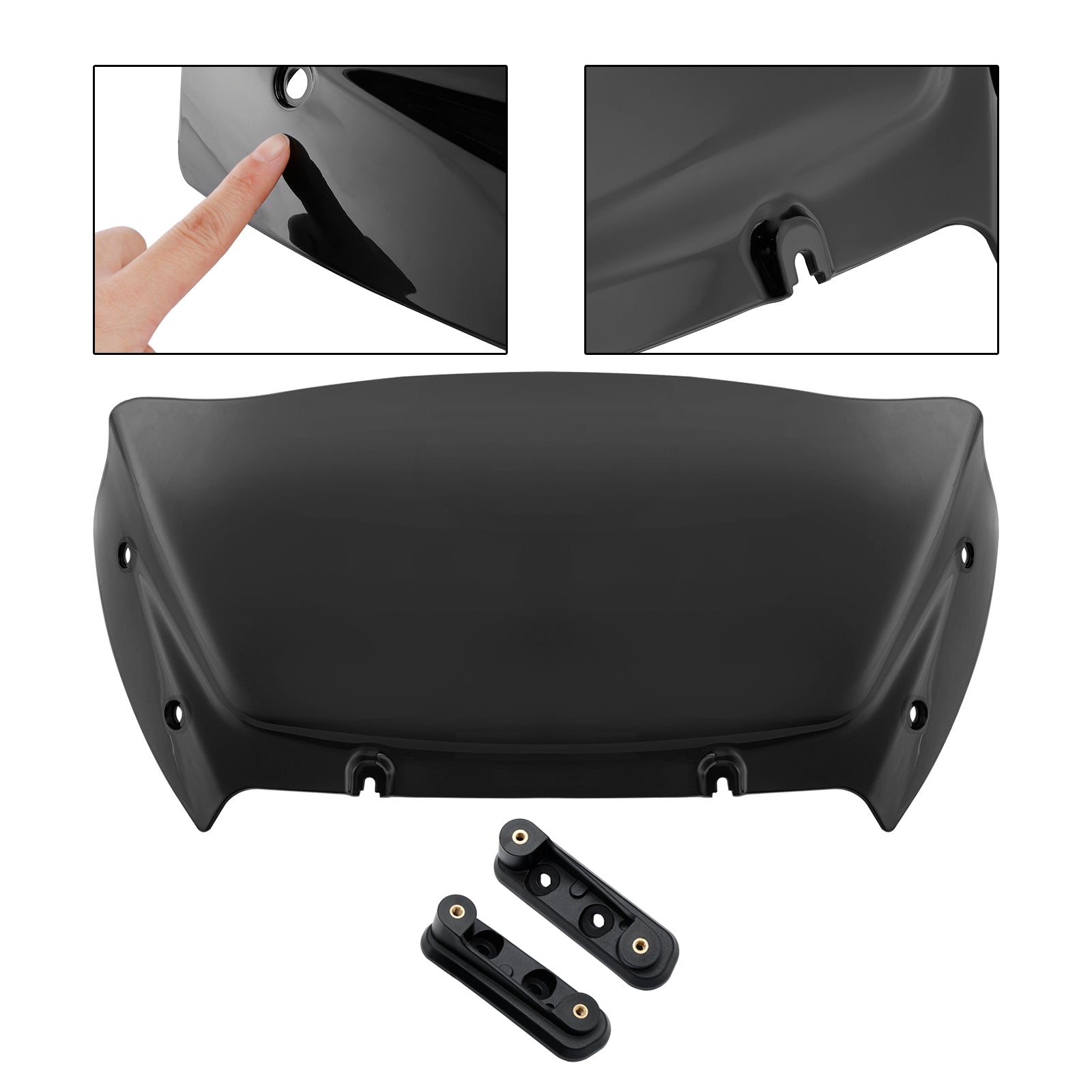 Touring Street Glide CVO 117 121 2023-2024 9" Windshield with Bracket