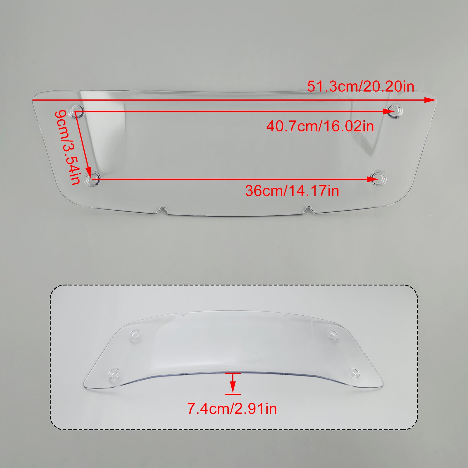 23–24 CVO Street Glide FLHXSE Windschutzscheibe Windschutzscheibe Wave