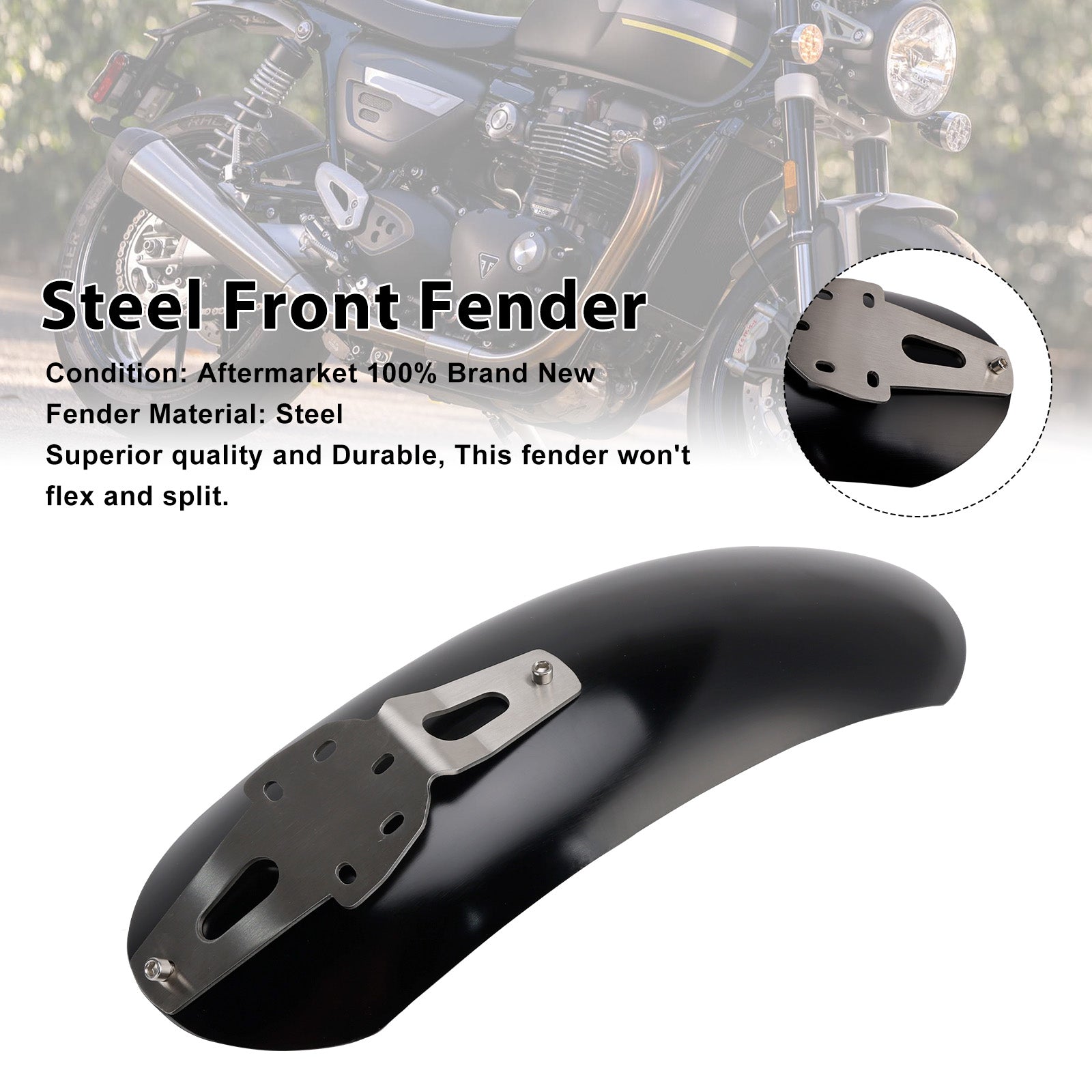 2019-2025 Scrambler 1200X 1200XC 1200XE Steel Front Fender Mudguard