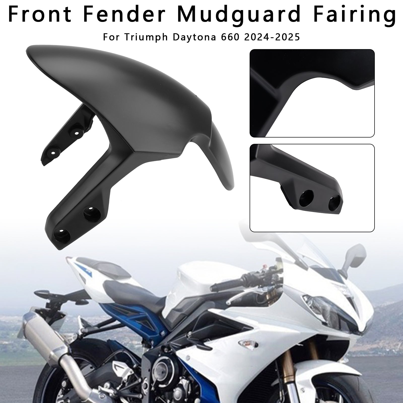 Daytona 660 2024-2025 Front Fender Mudguard Fairing Cowl