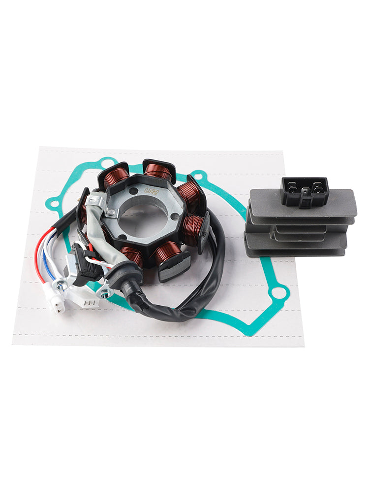 Yamaha YBR 125 YBR125 2004 2006 8 Coils Stator Regulator Rectifier Gasket