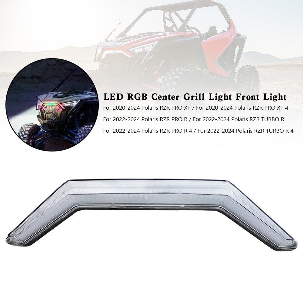 LED RGB Center Grill Licht Front Akzent Licht für Polaris RZR PRO XP 2020-2024