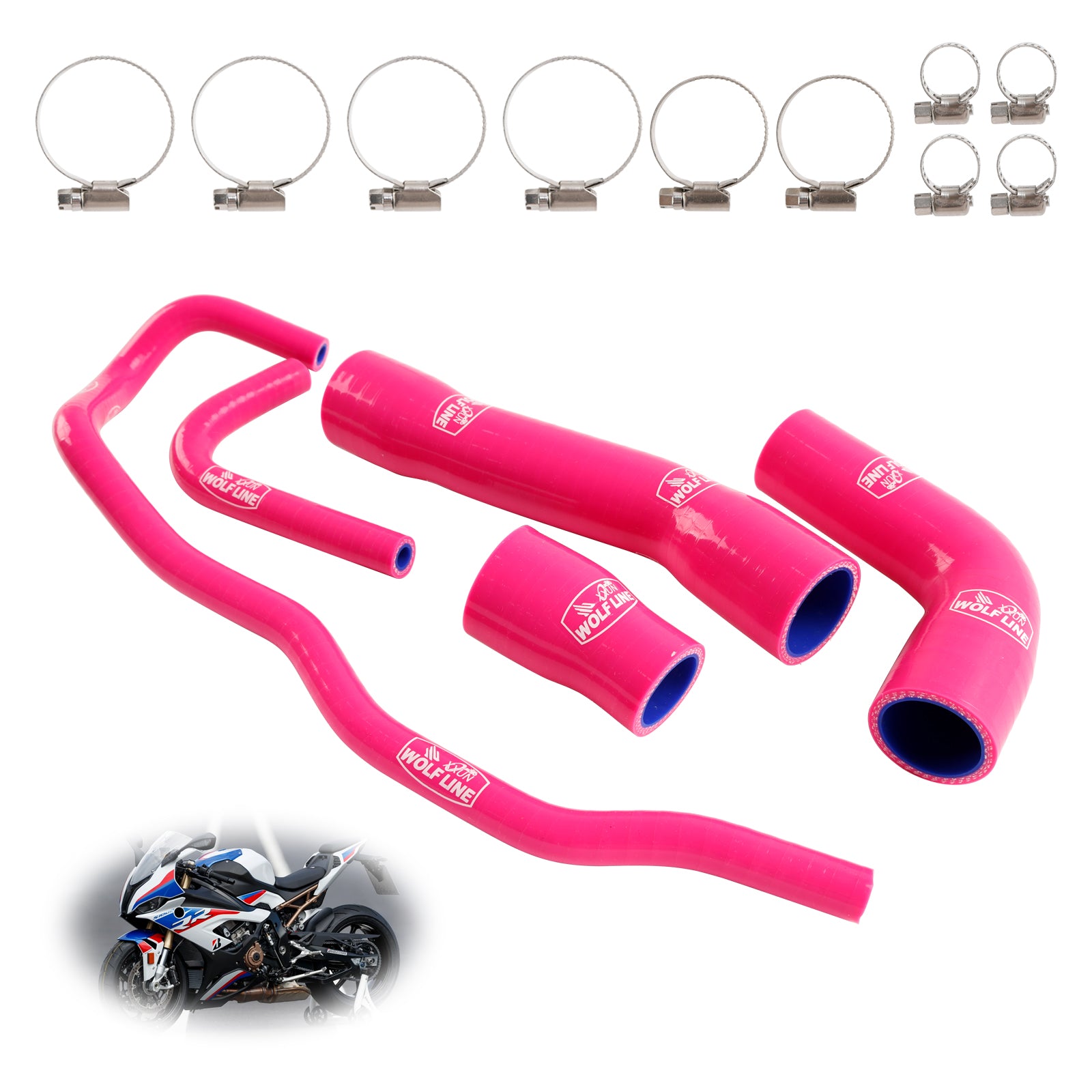 2019-2023 BMW S1000RR Silicone Radiator coolant Hose kit