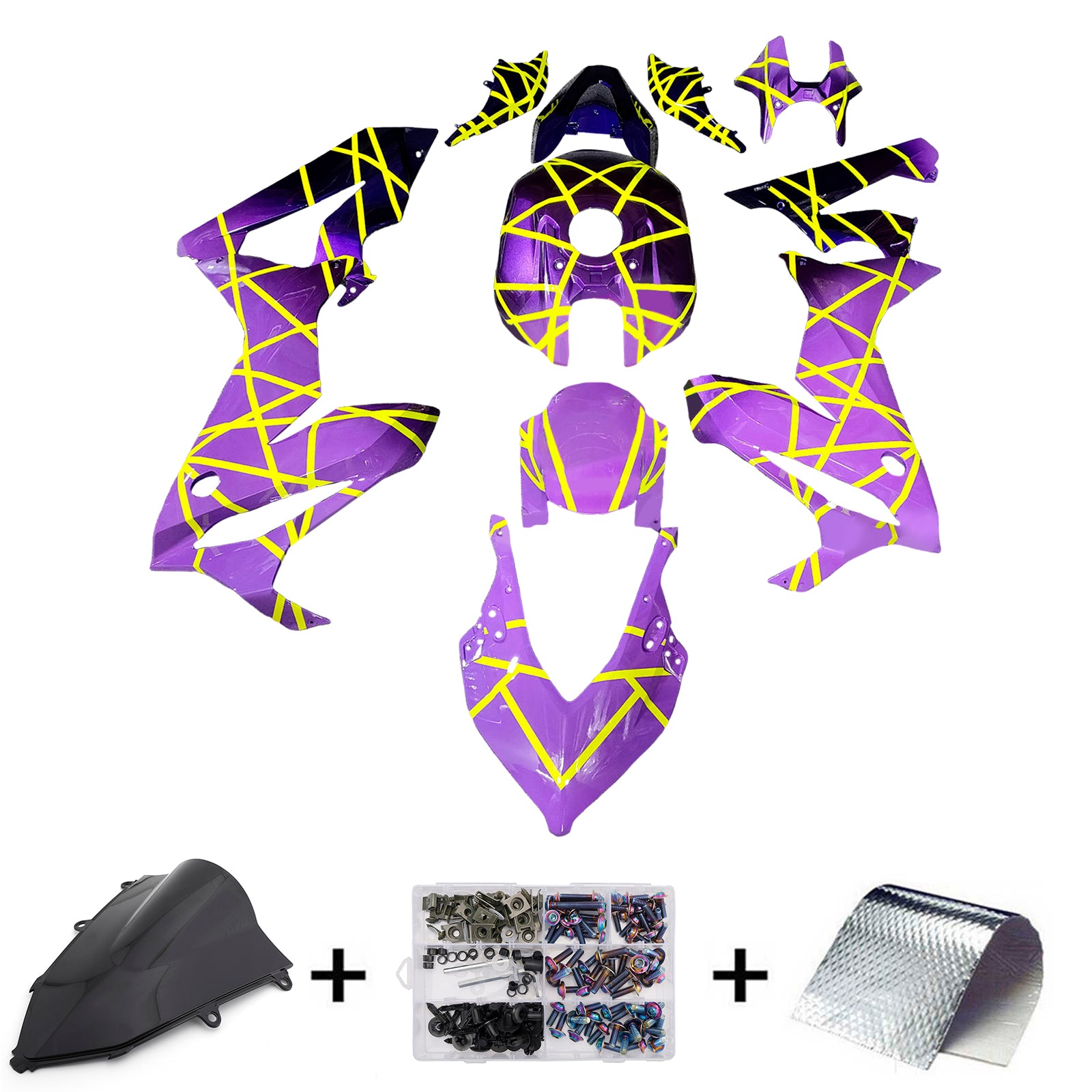 Amotopart 2019-2020 Honda CBR650R Purple Fairing Kit