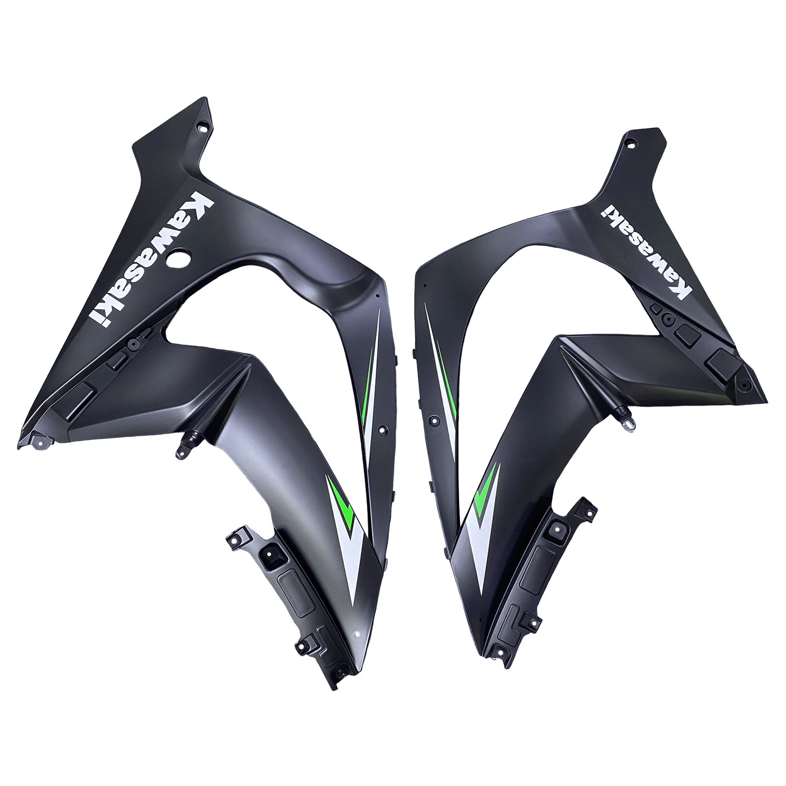 Amotopart 2011-2015 Kawasaki ZX10R Green Black Fairing Kit