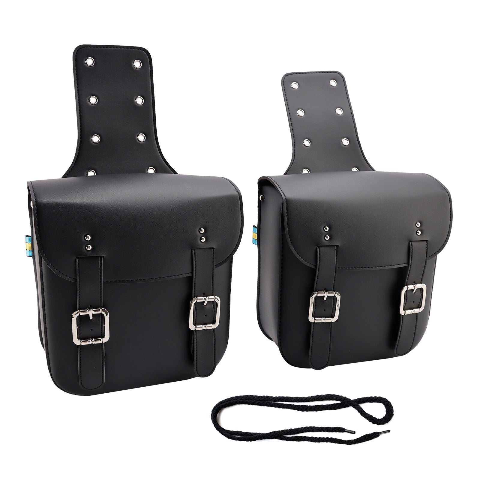 Scooter Motorradseiten -Schwanztasche Satteltaschenfarbe passende Gepäck schwarz 18l