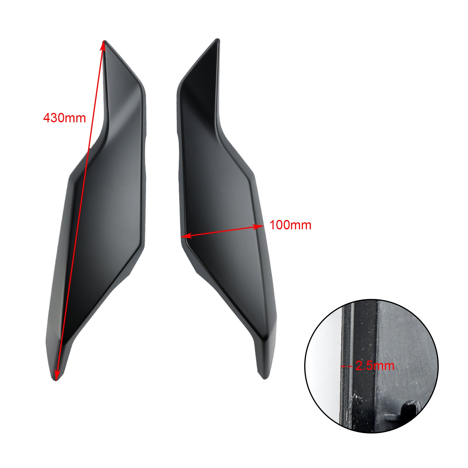 2018-2020 Yamaha Tracer 900 / GT Rear Tail Side Seat Fairing Panel 
Matte Black