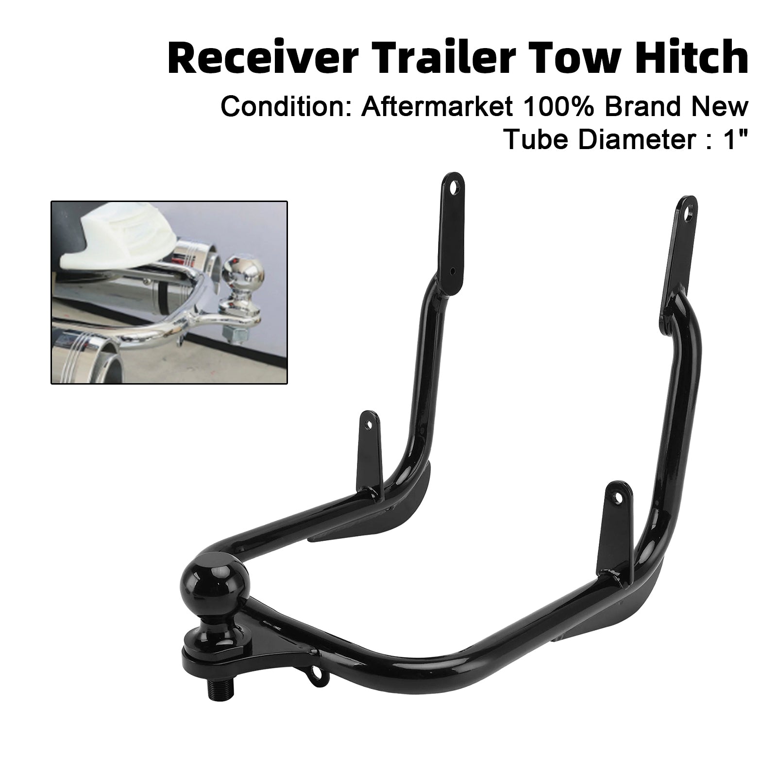 2009-2023 Touring Electra Street Glide FLHX Receiver Trailer Tow Hitch