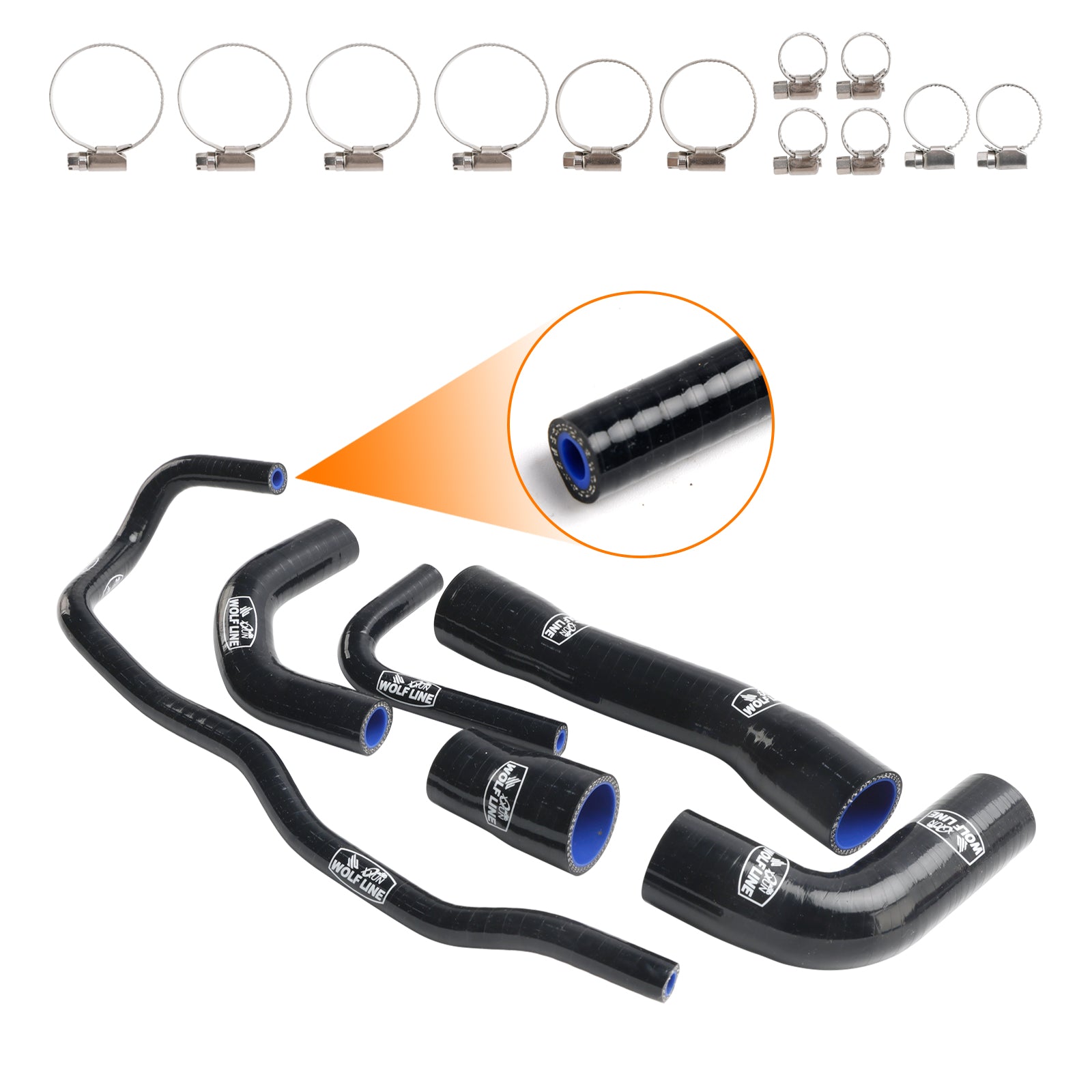 2021-2024 BMW S1000XR Silicone Radiator coolant Hose kit