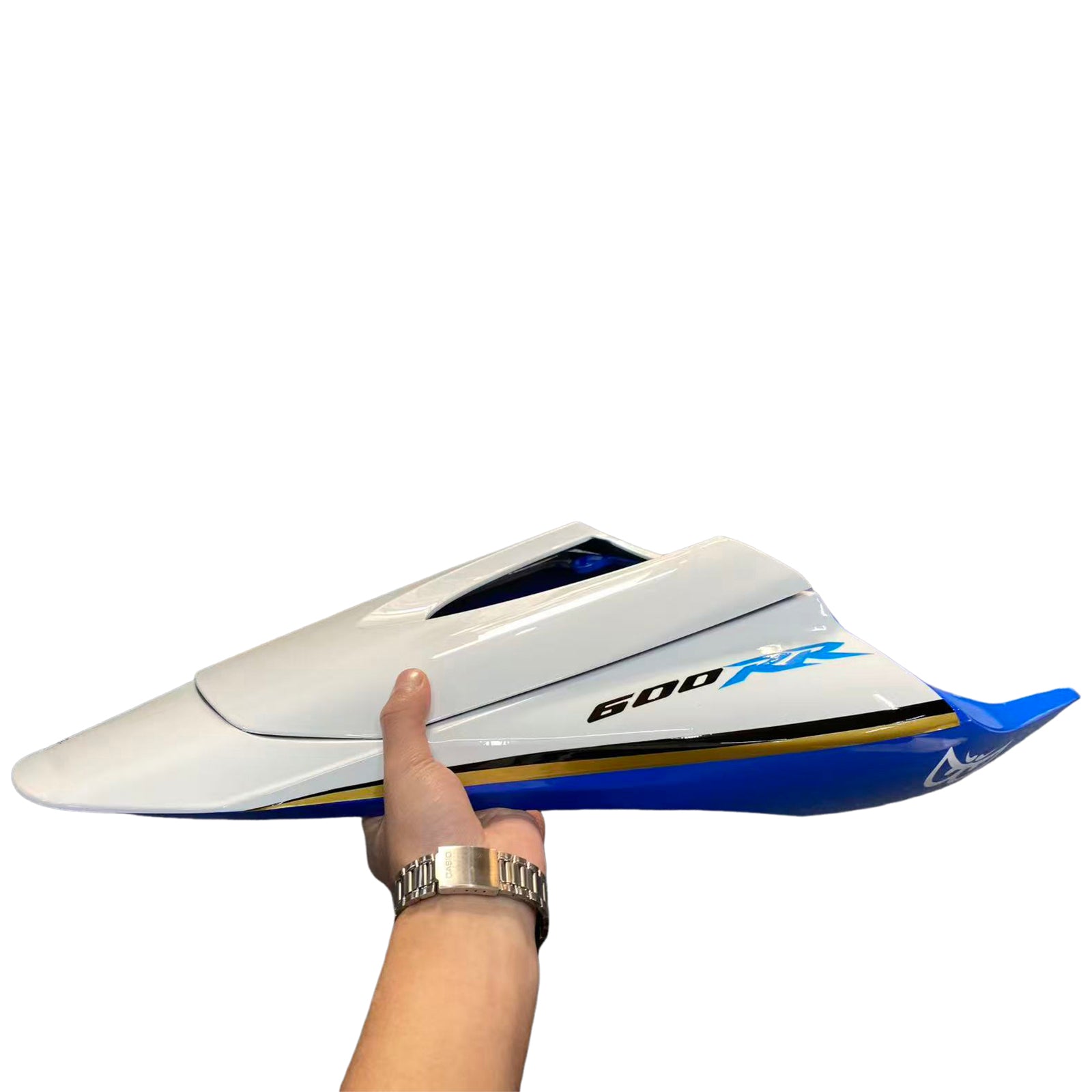 Amotopart 2007–2008 Honda CBR600RR Weiß Schwarz Blau Verkleidungsset