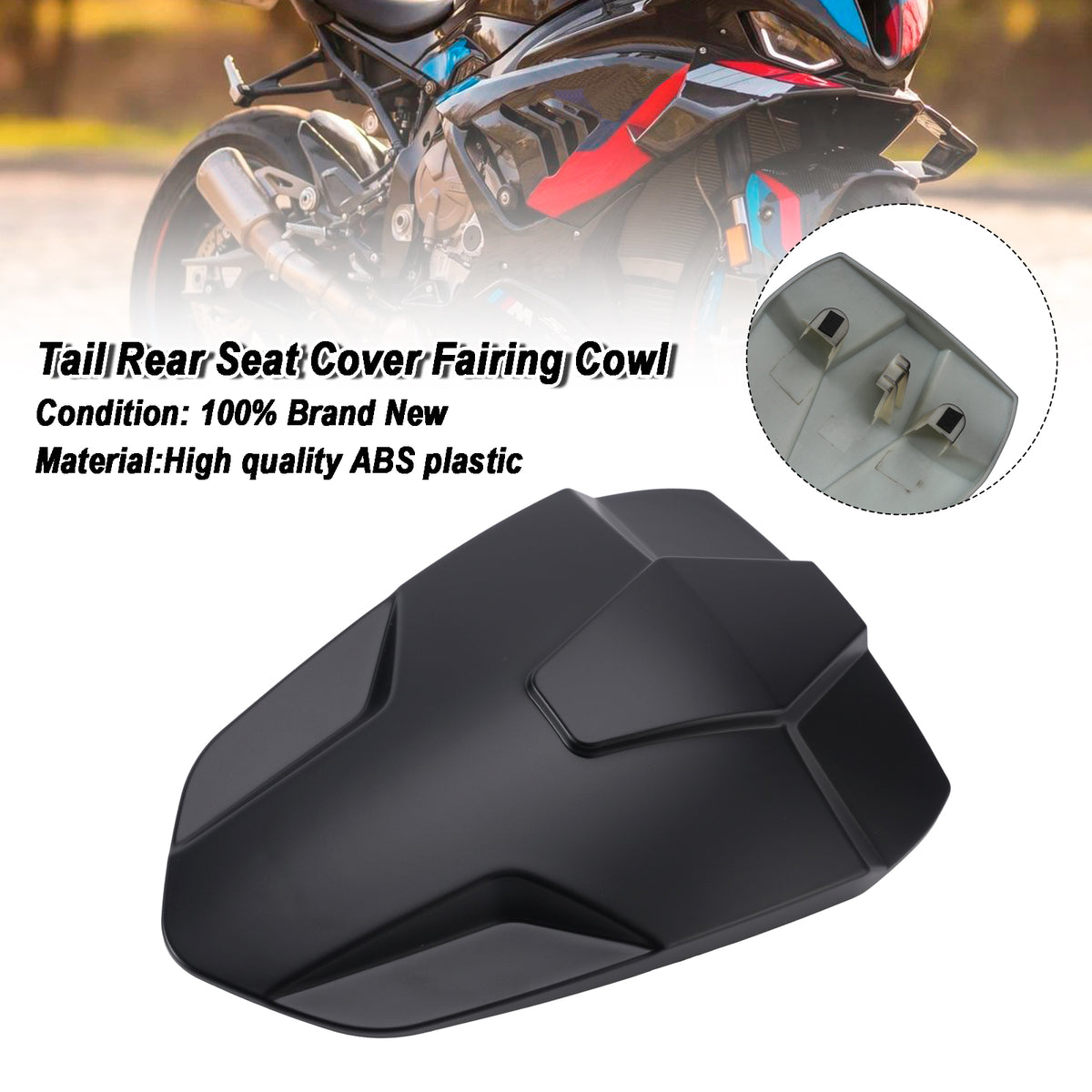 2023-2026 BMW S1000RR Rear Seat Cover Passenger Fairing Cowl