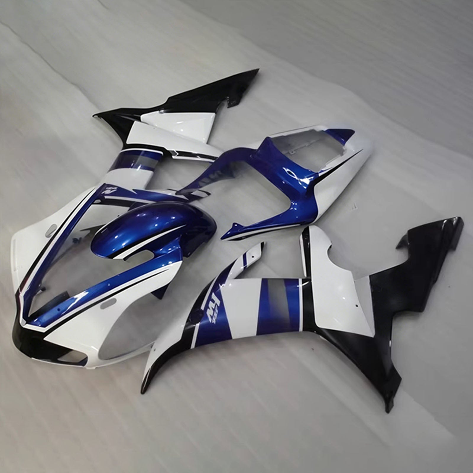 Amotopart 2004-2006 Yamaha YZF 1000 R1 White/Blue Fairing Kit