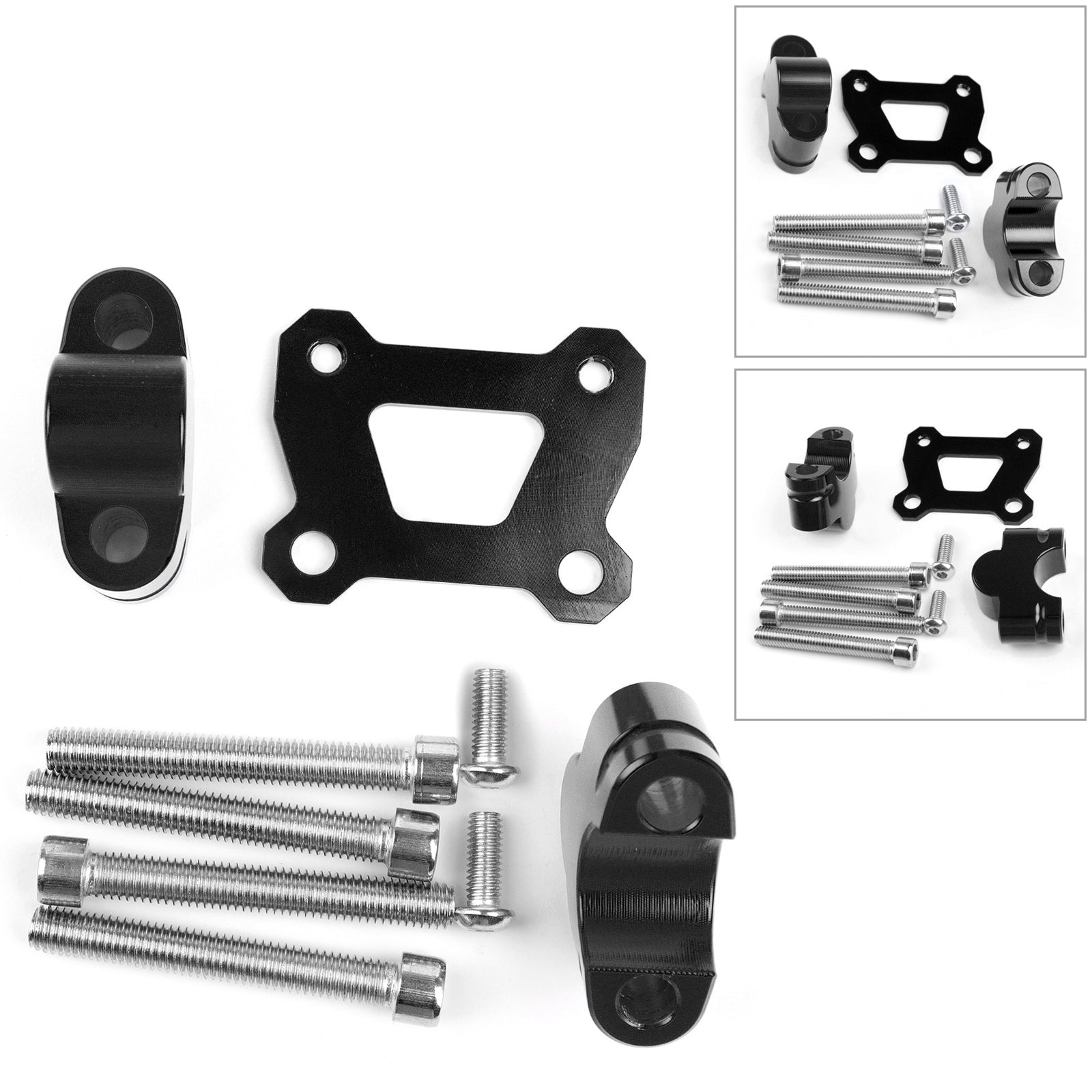 2014-2018 Yamaha Tracer 700 MT07 Moto Cage-Lenker Risers 25mm Riser Schwarz