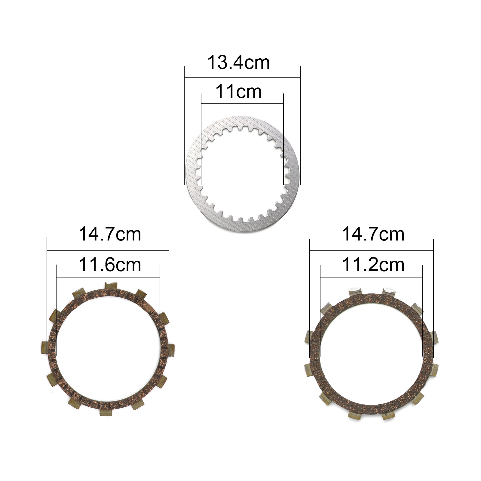 Kit de embrague de acero y placas de fricción aptos para Yamaha TT600 XT400 XT500 XT600 SRX400