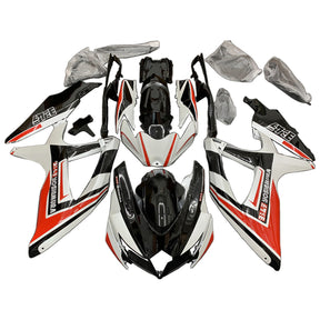 Amotopart 2008-2010 Suzuki GSXR 600/750 K8 White&Red Fairing Kit