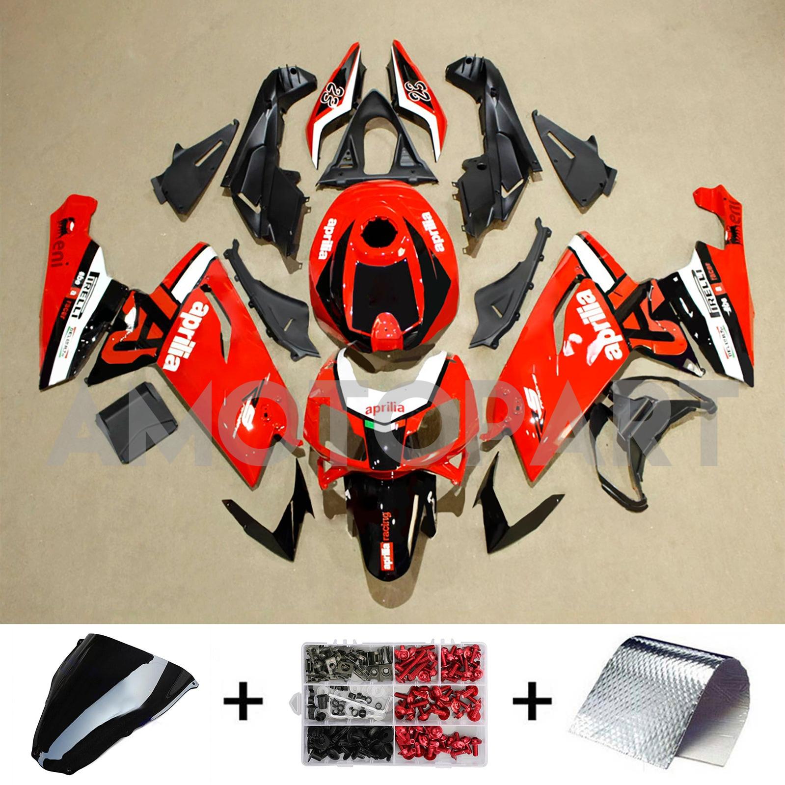 Amotopart 2006-2011 Aprilia RS125 Kit de carénage rouge blanc noir