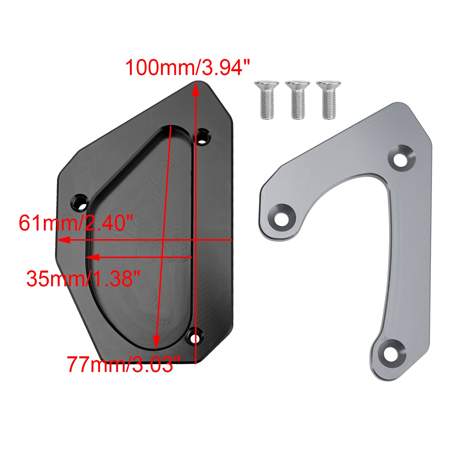 Suzuki V-strom 650 DL650 XT 2011-2024 Kickstand Enlarge Plate Pad