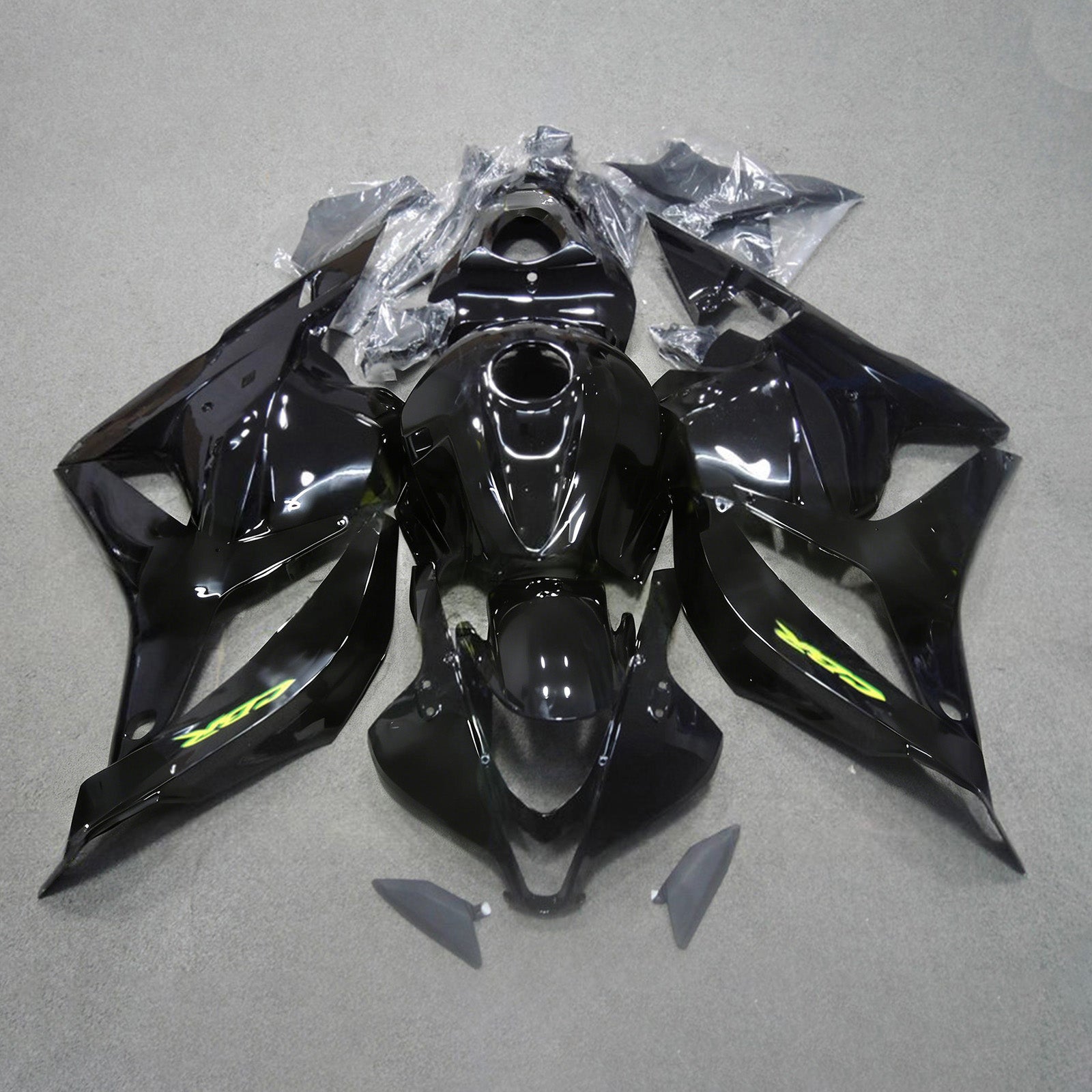 Kit de carenagem preta Amotopart 2009-2012 Honda CBR600RR
