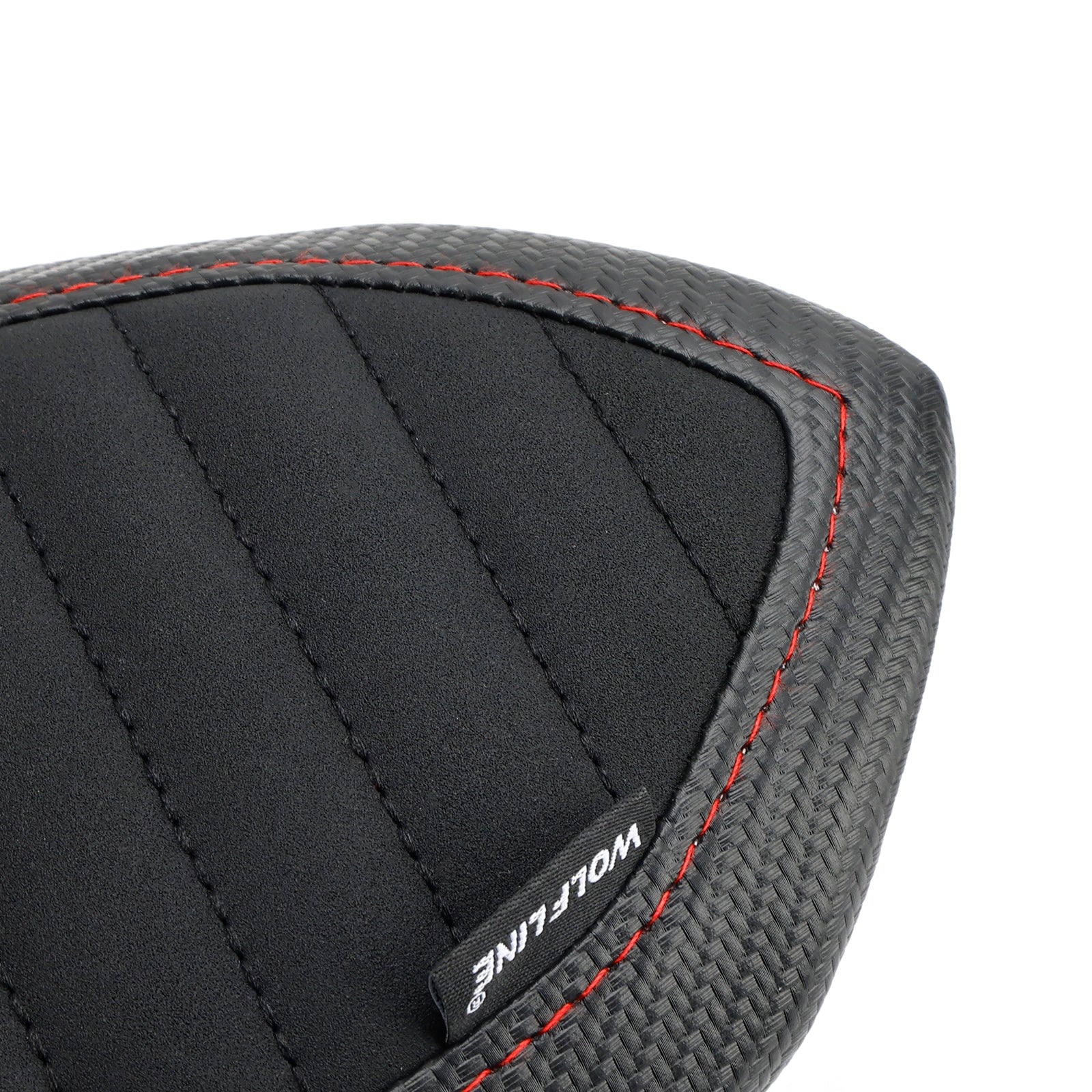 Coussin de passager de siège arrière plat en Pu adapté pour DU Streetfighter V2 2022 – 2023 grille en carbone