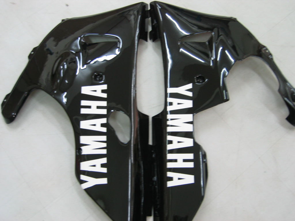 Amotopart 2000-2001 Yamaha YZF 1000 R1 Gloss Black with Logo Fairing Kit