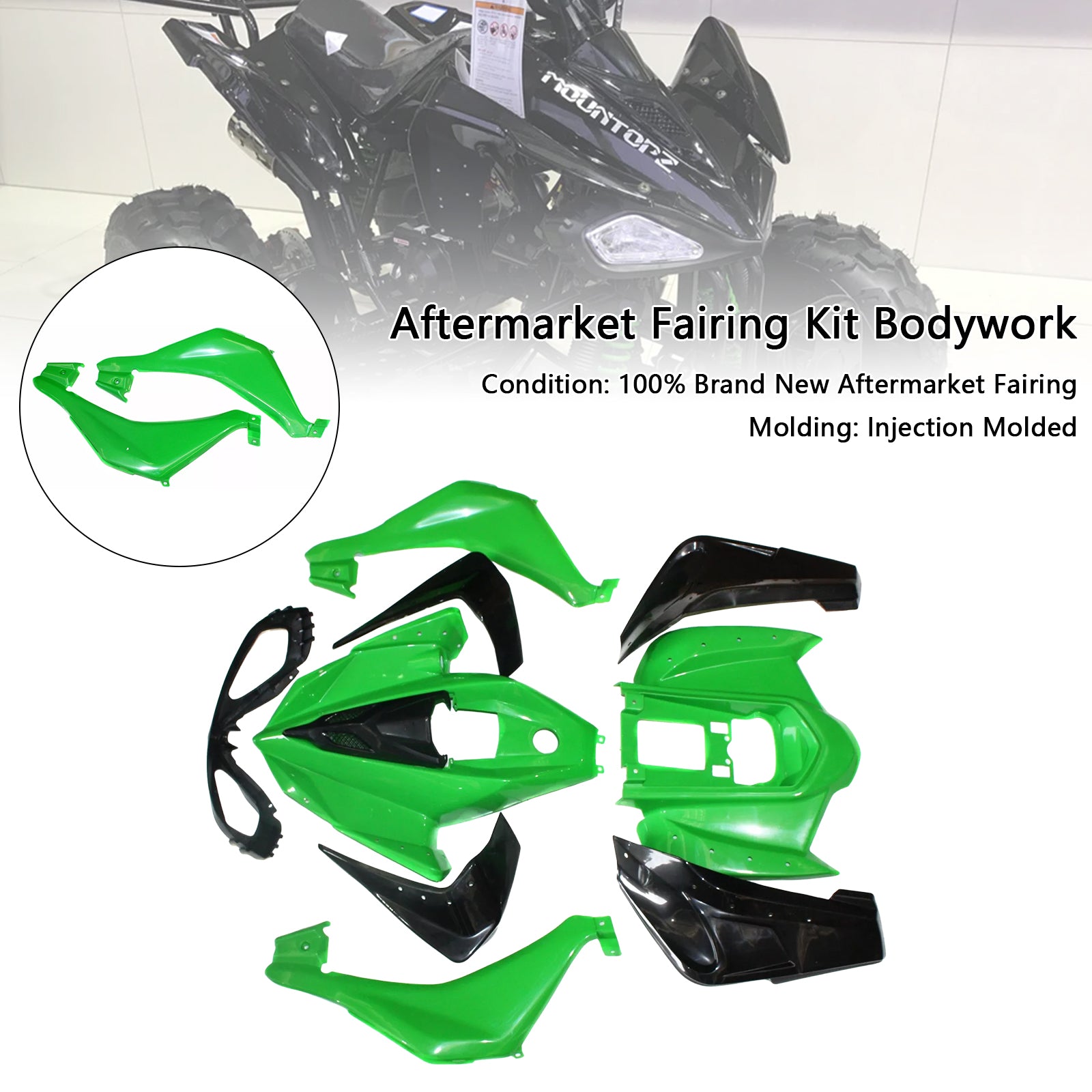 Amotopart Per 110cc 125cc Sport Quad Dirt Bike Atv 4 Ruote Kit Carenatura Collezione