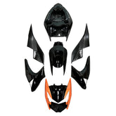 Amotopart 2007-2009 Kawasaki Z1000 Black Orange Fairing Kit