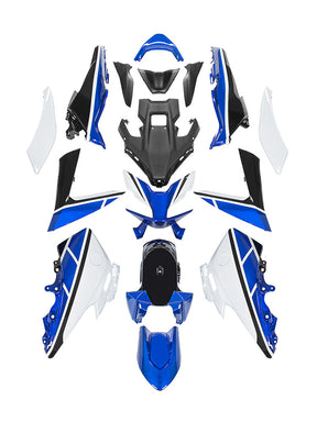 Amotopart 2023-2024 Yamaha T-MAX 560 Schwarz Weiß Blau Verkleidungssatz